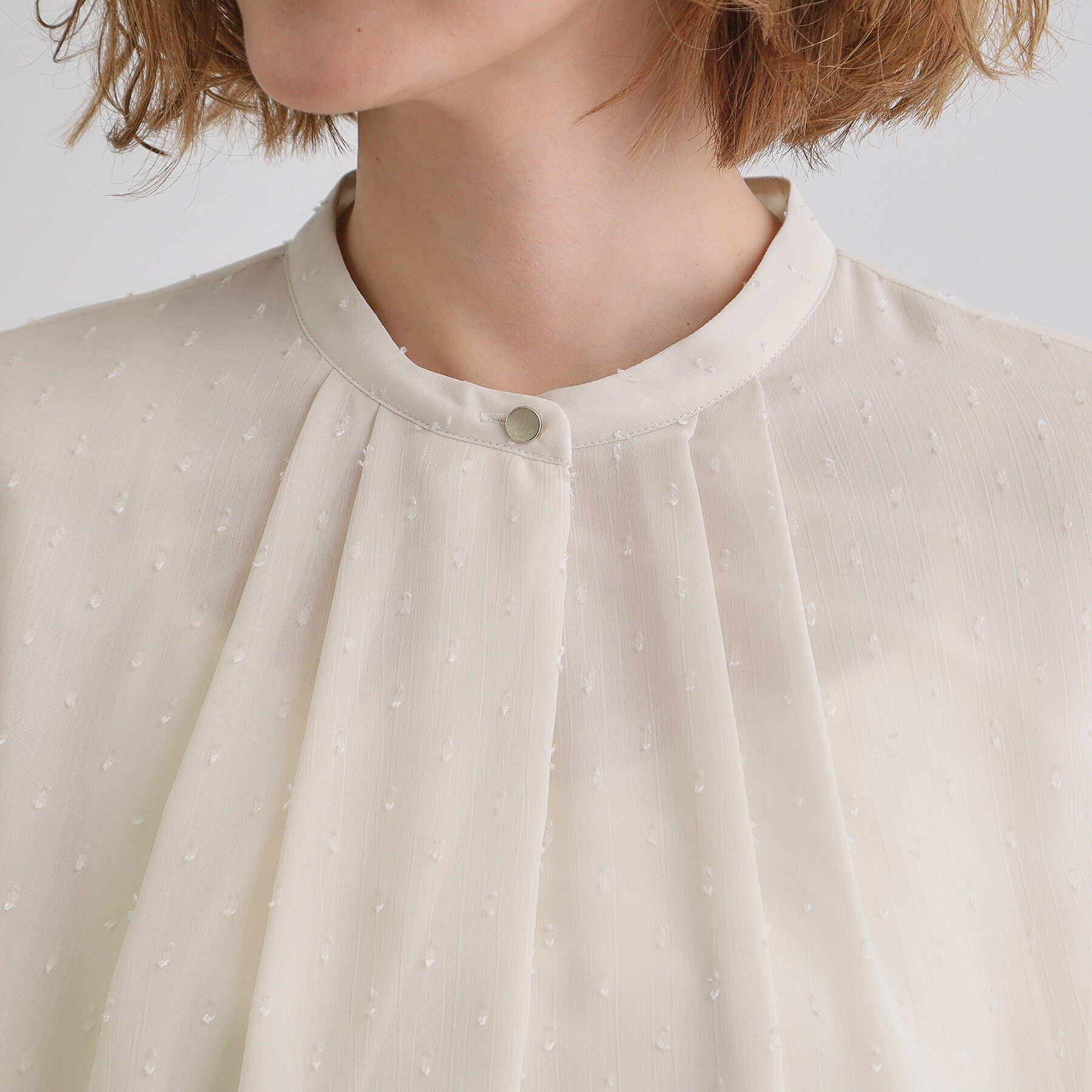 grove「【華やか】プリントアソート袖プリーツブラウス」|シャツ・ブラウス|