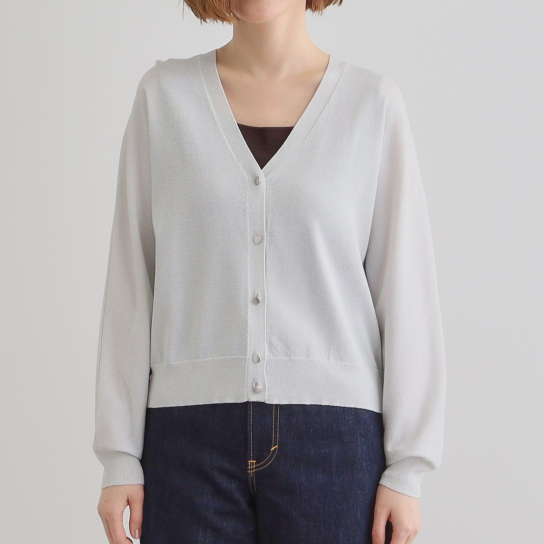 grove「【UV／冷感／抗ピル】ラメドルマンカーディガン」|カーディガン|