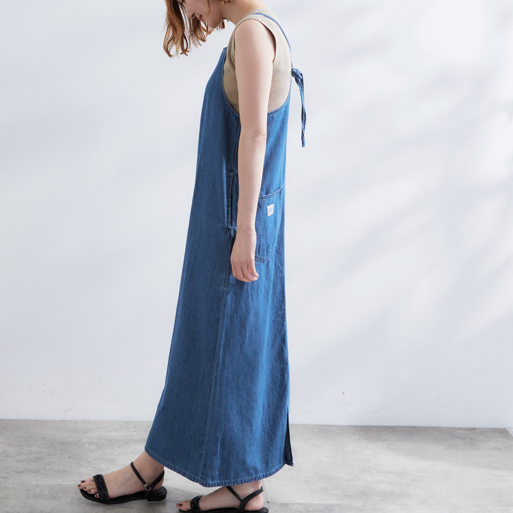 grove「【Lee】DENIM CAMISOLE DRESS」|ワンピース|