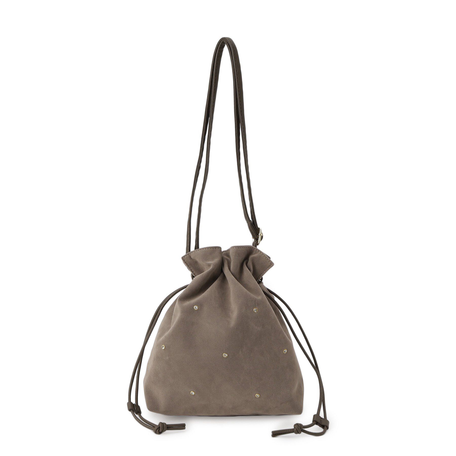 grove「スタッズスエード調巾着ショルダー」|ショルダー・メッセンジャー|