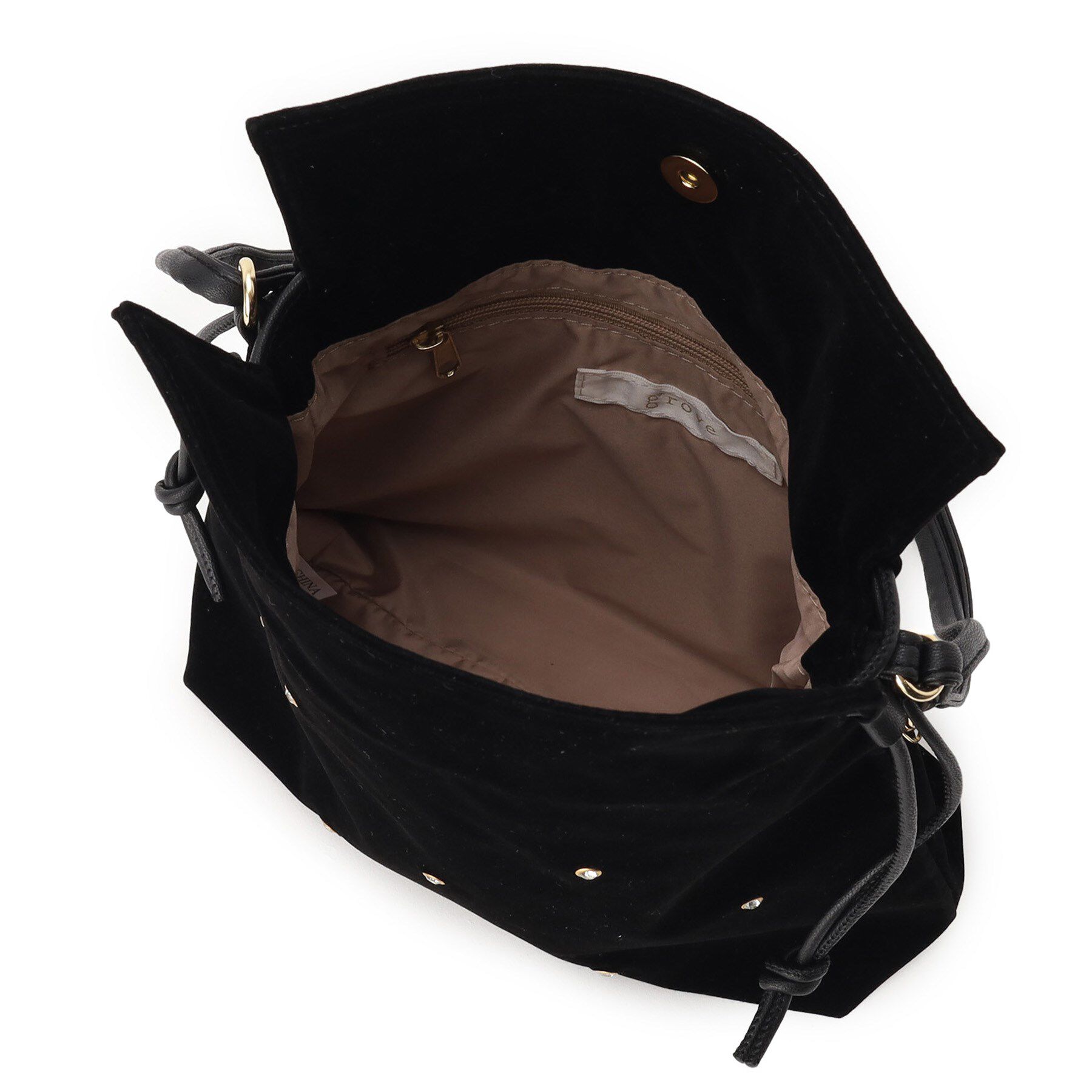 grove「スタッズスエード調巾着ショルダー」|ショルダー・メッセンジャー|