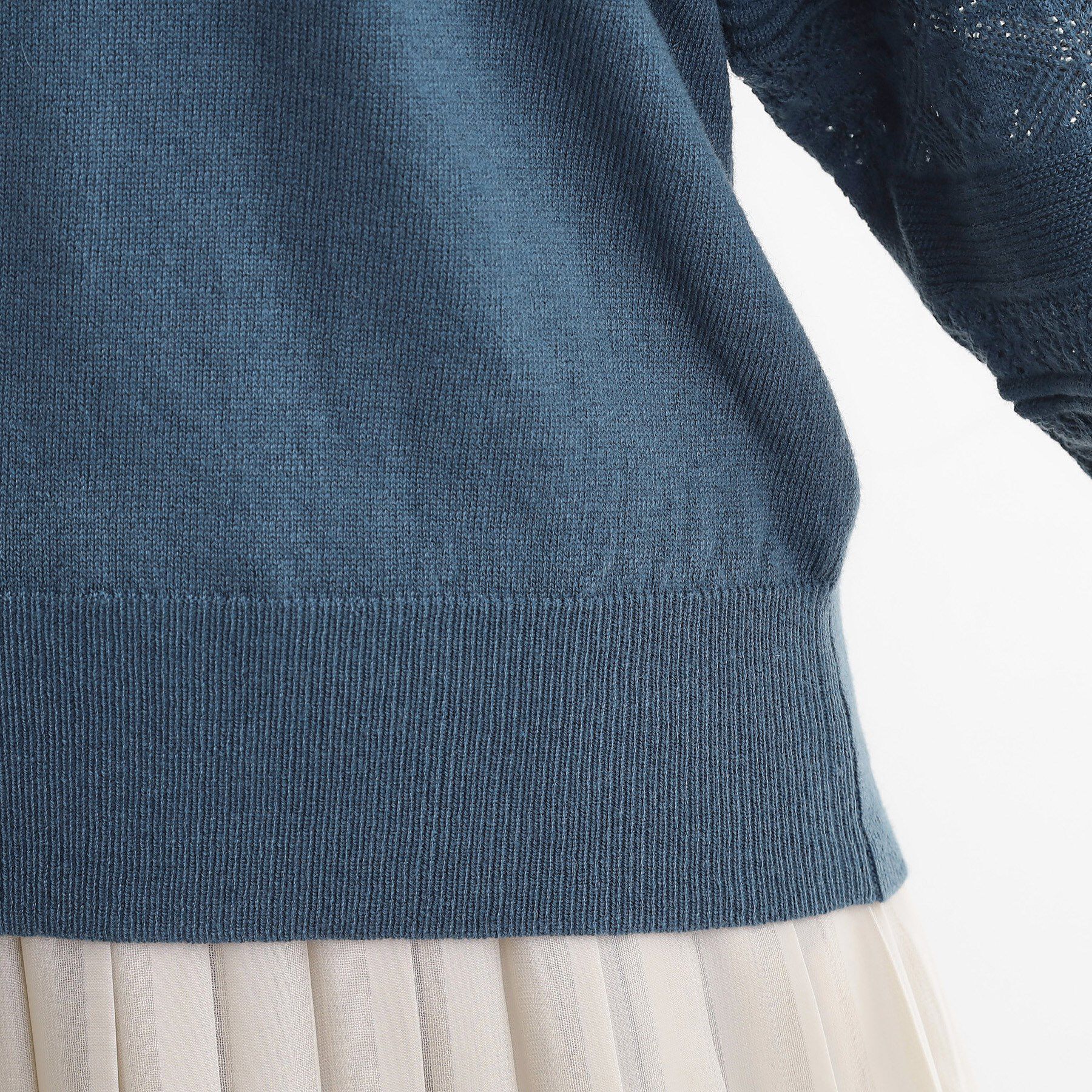 grove「【最終お値下げ！！】袖レース編みラグランスリーブニット」|ニット・セーター|