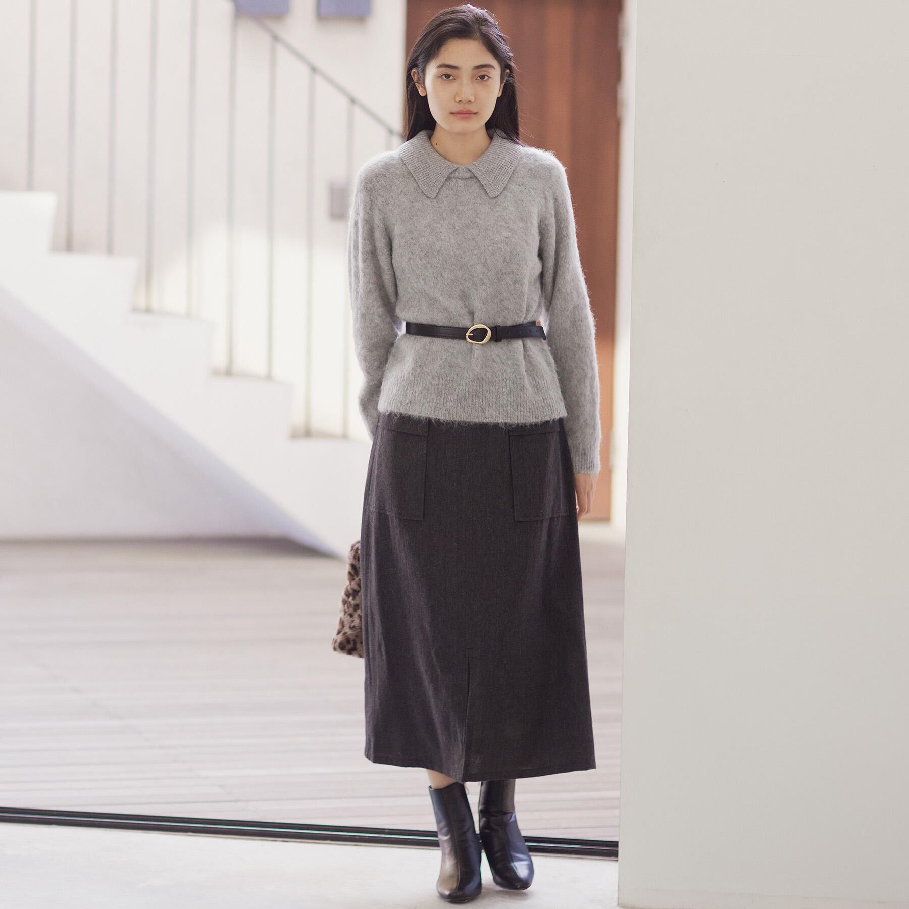 grove「クラシカルツイード Aラインスカート」|スカート|