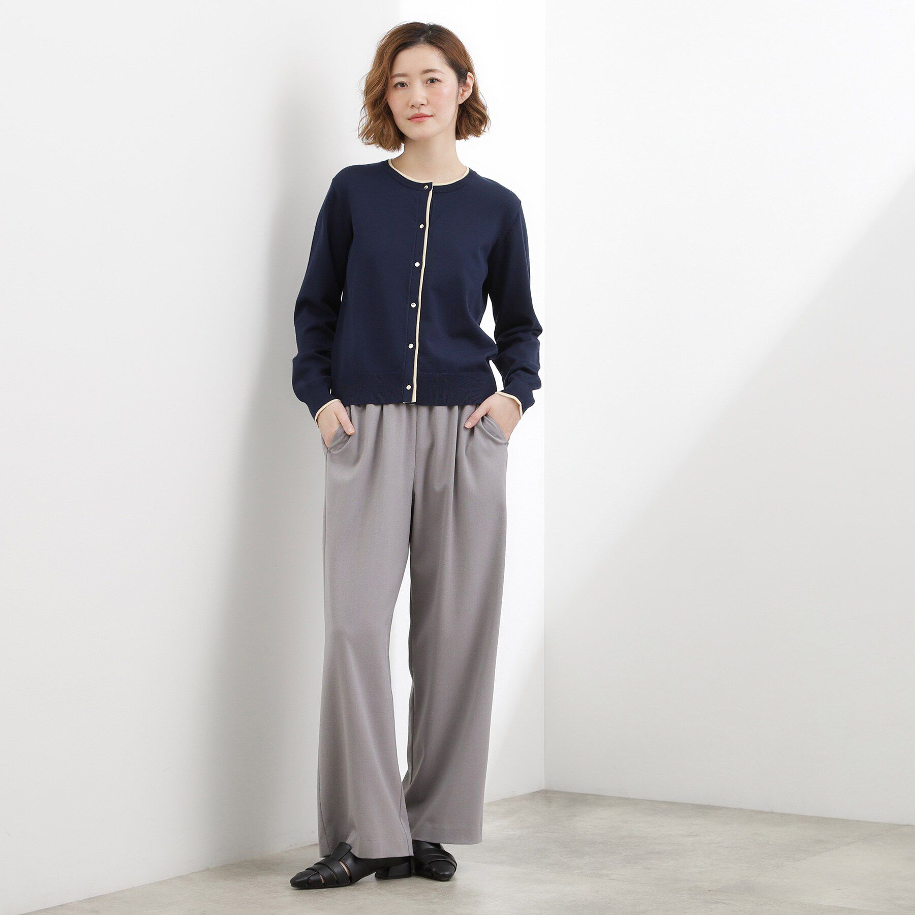 grove「レイヤード風配色カーディガン」|カーディガン|