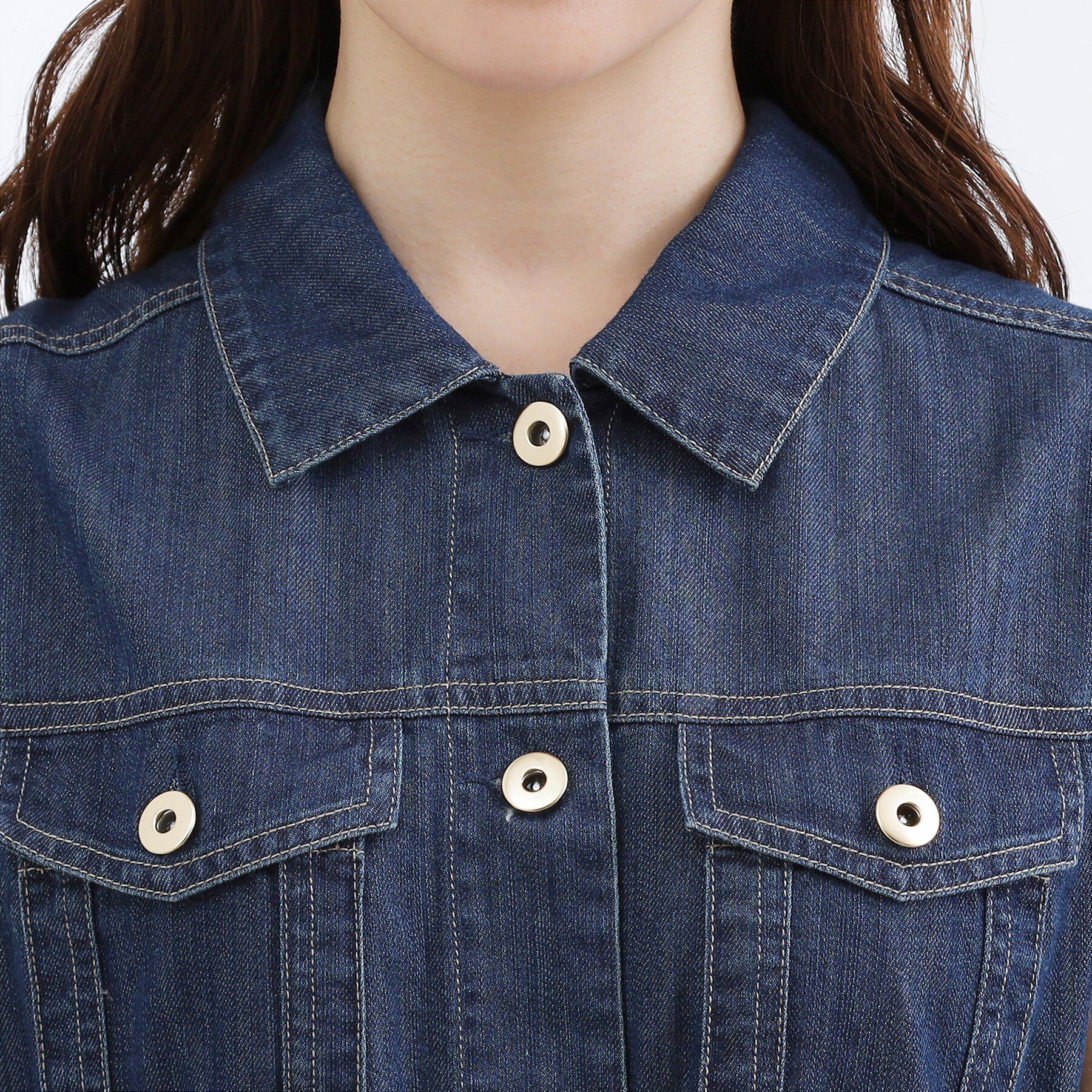 grove「【貴島明日香さん着用】デニムフレアワンピース」|ワンピース|