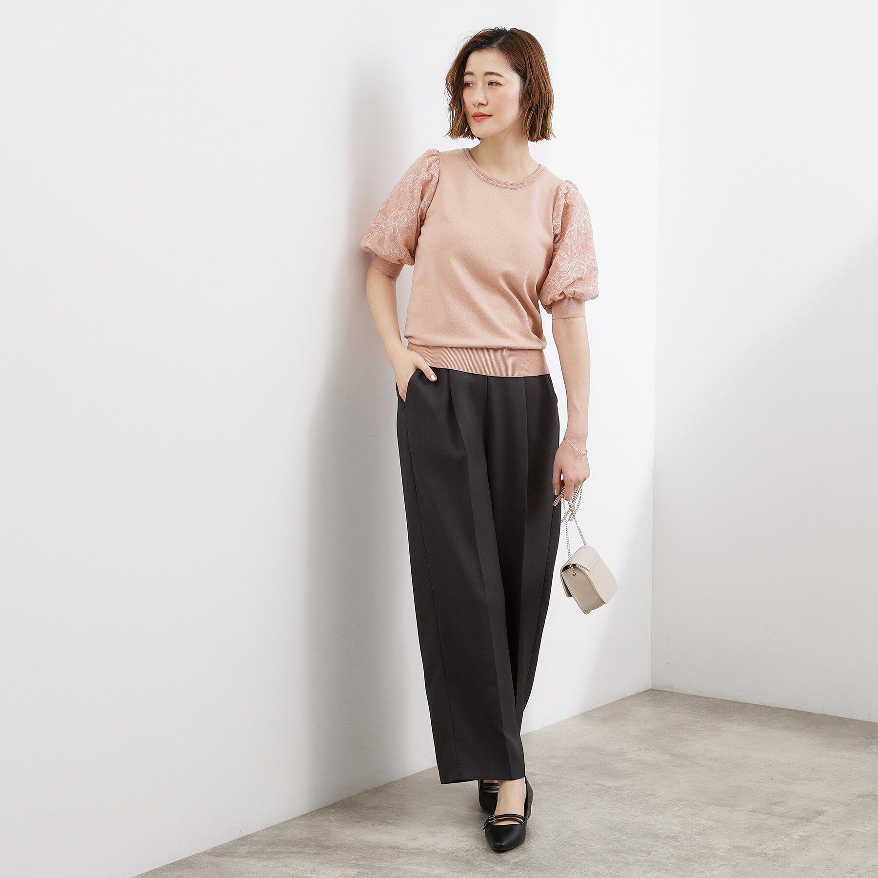 grove「一枚で着映える大人の袖コンシャスニット」|ニット・セーター|