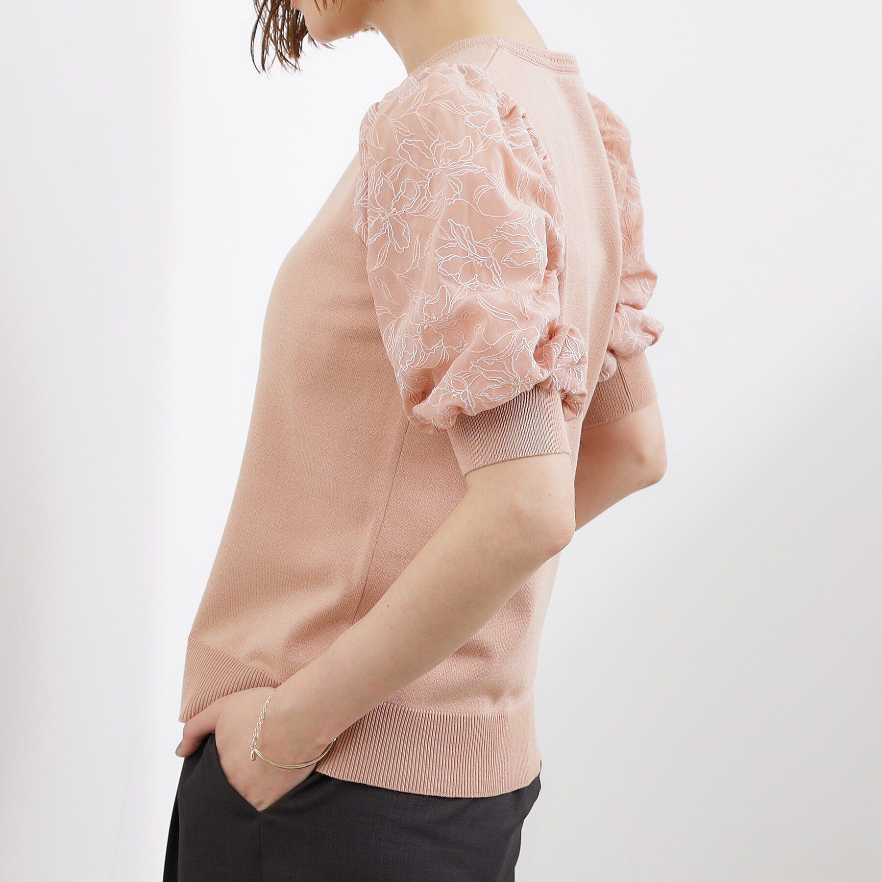 grove「一枚で着映える大人の袖コンシャスニット」|ニット・セーター|