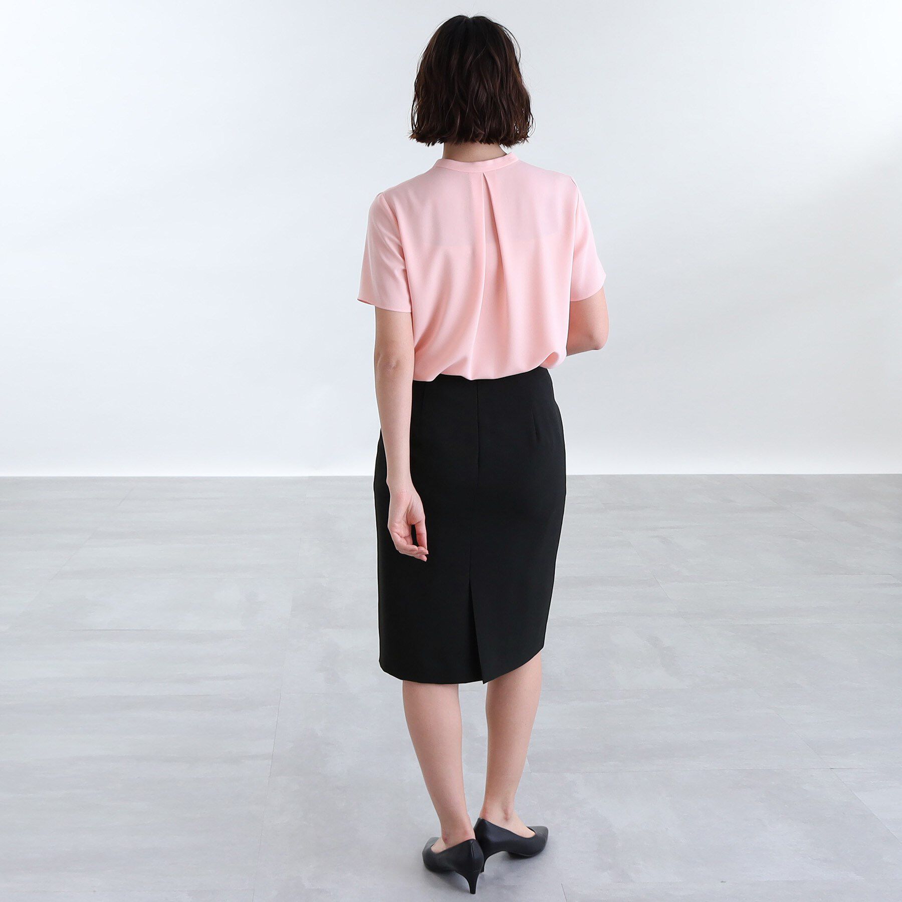 INDIVI「【定番スーツ／UVケア／イージーケア／洗える】ウール調ストレートスカート」|スーツ|