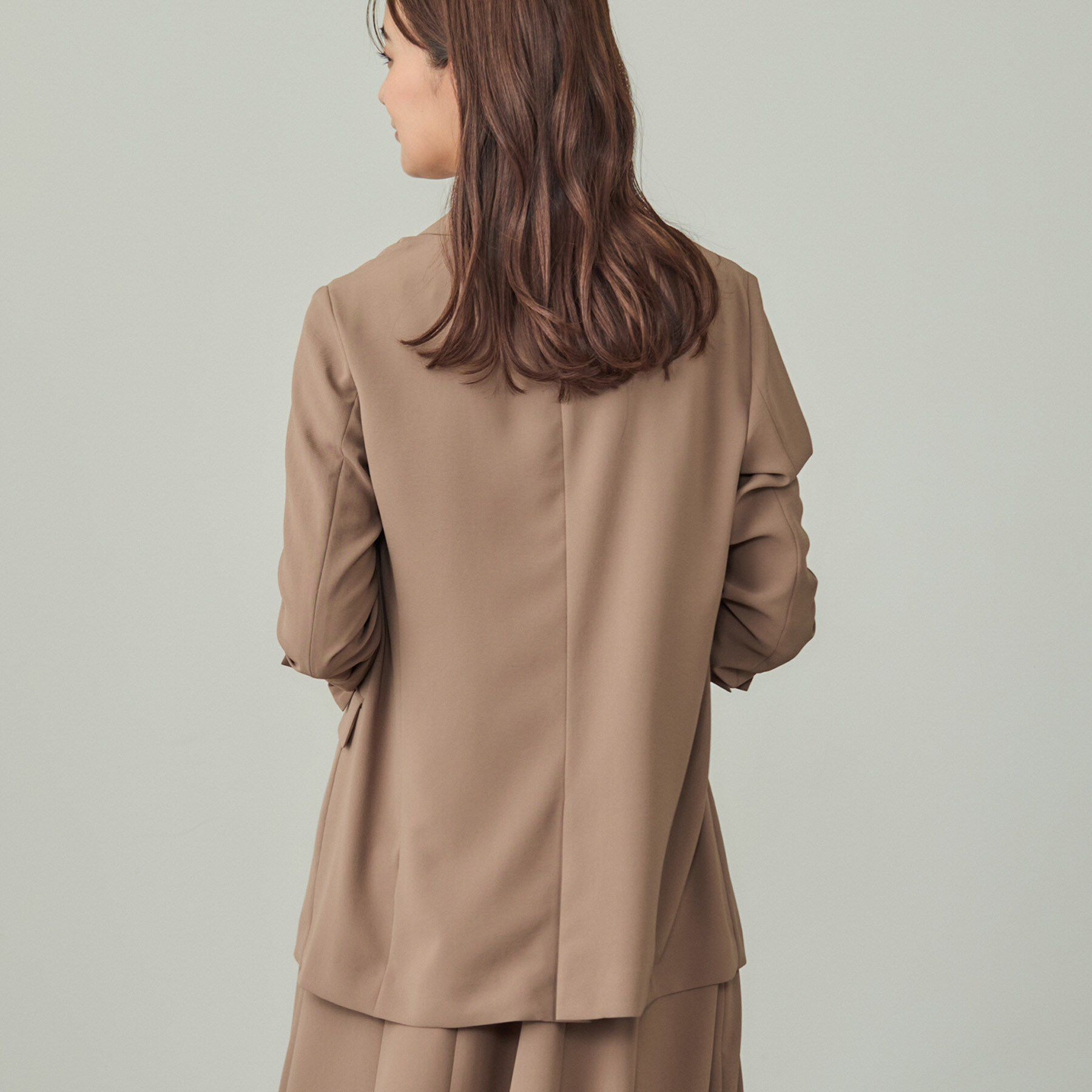 INDIVI「【軽く羽織れる！】ダブルジャケット」|テーラードジャケット|