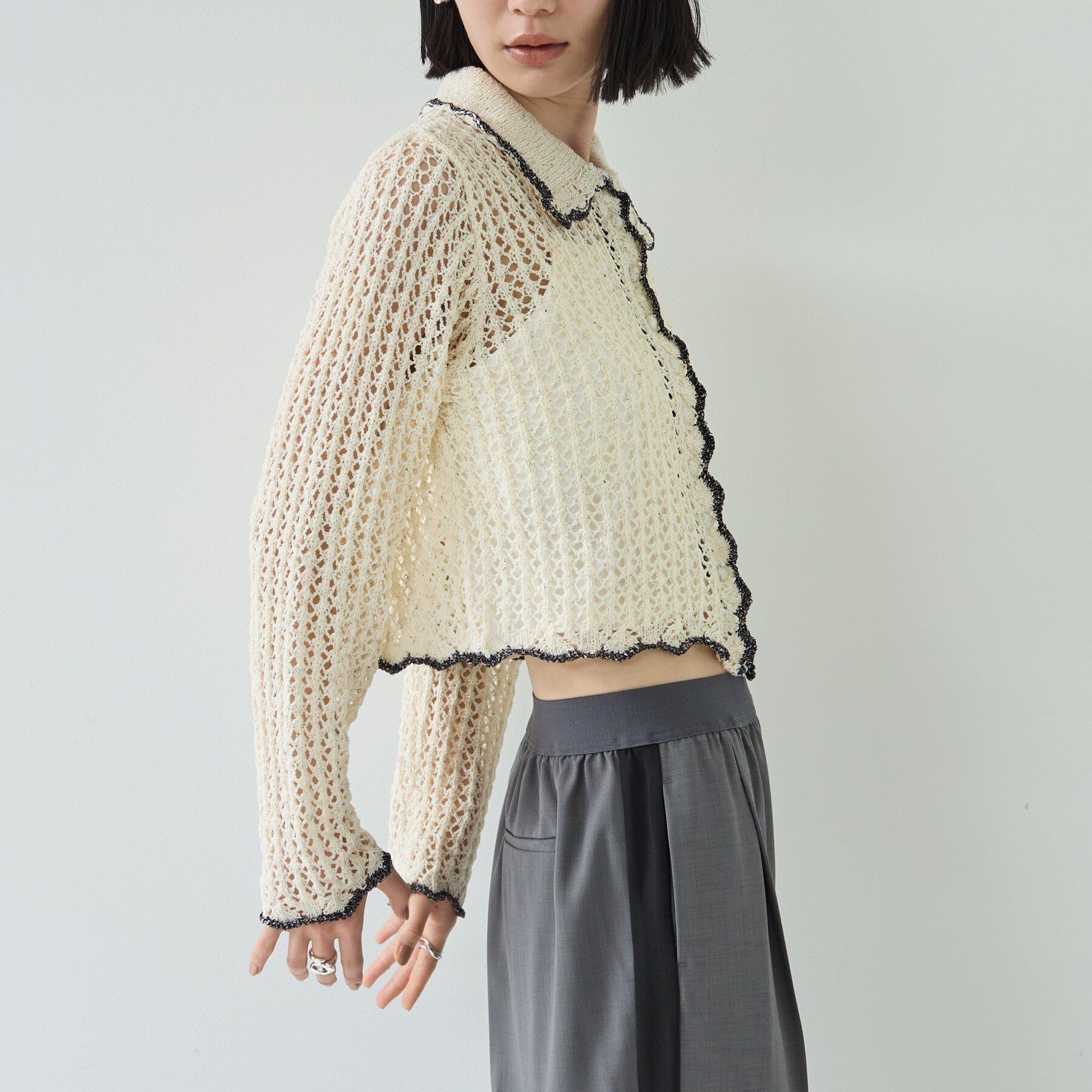 GALLEST「【一部店舗限定】ネップメッシュカーディガン」|カーディガン|