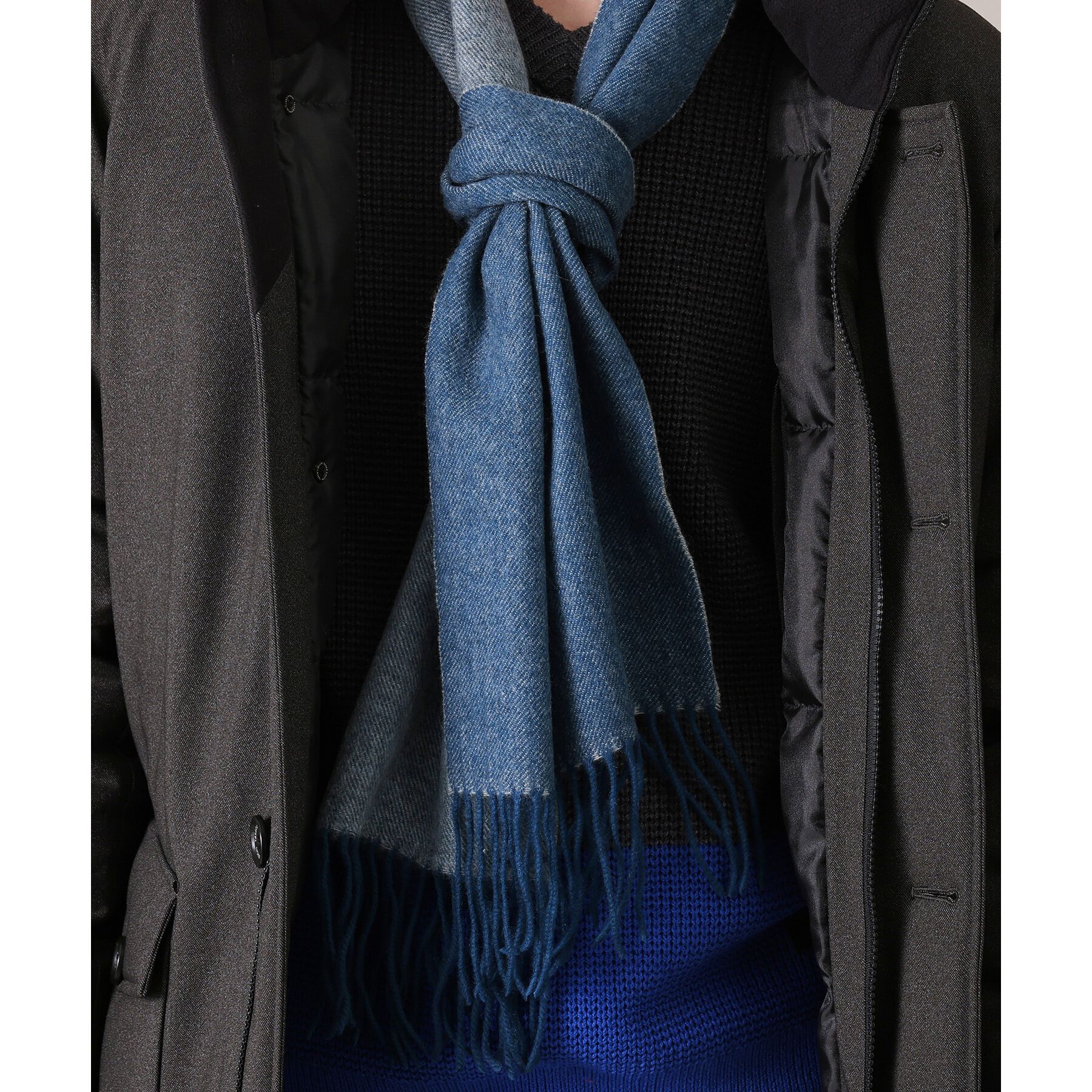 TAKEO KIKUCHI「【カシミヤ100%】パネル カシミヤマフラー」|ストール|