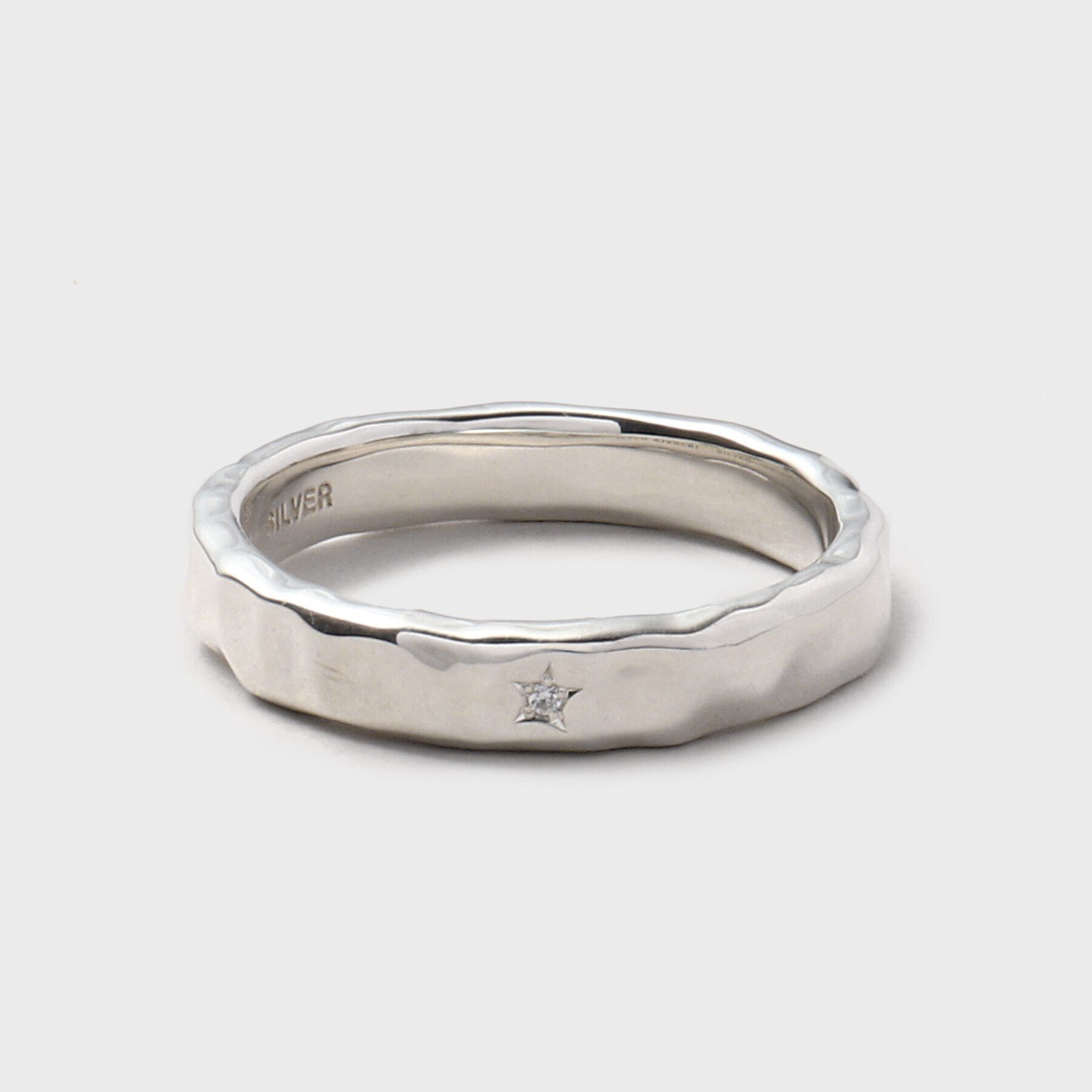 TAKEO KIKUCHI「【MADE IN JAPAN】テクスチャーシルバーリング」|リング|