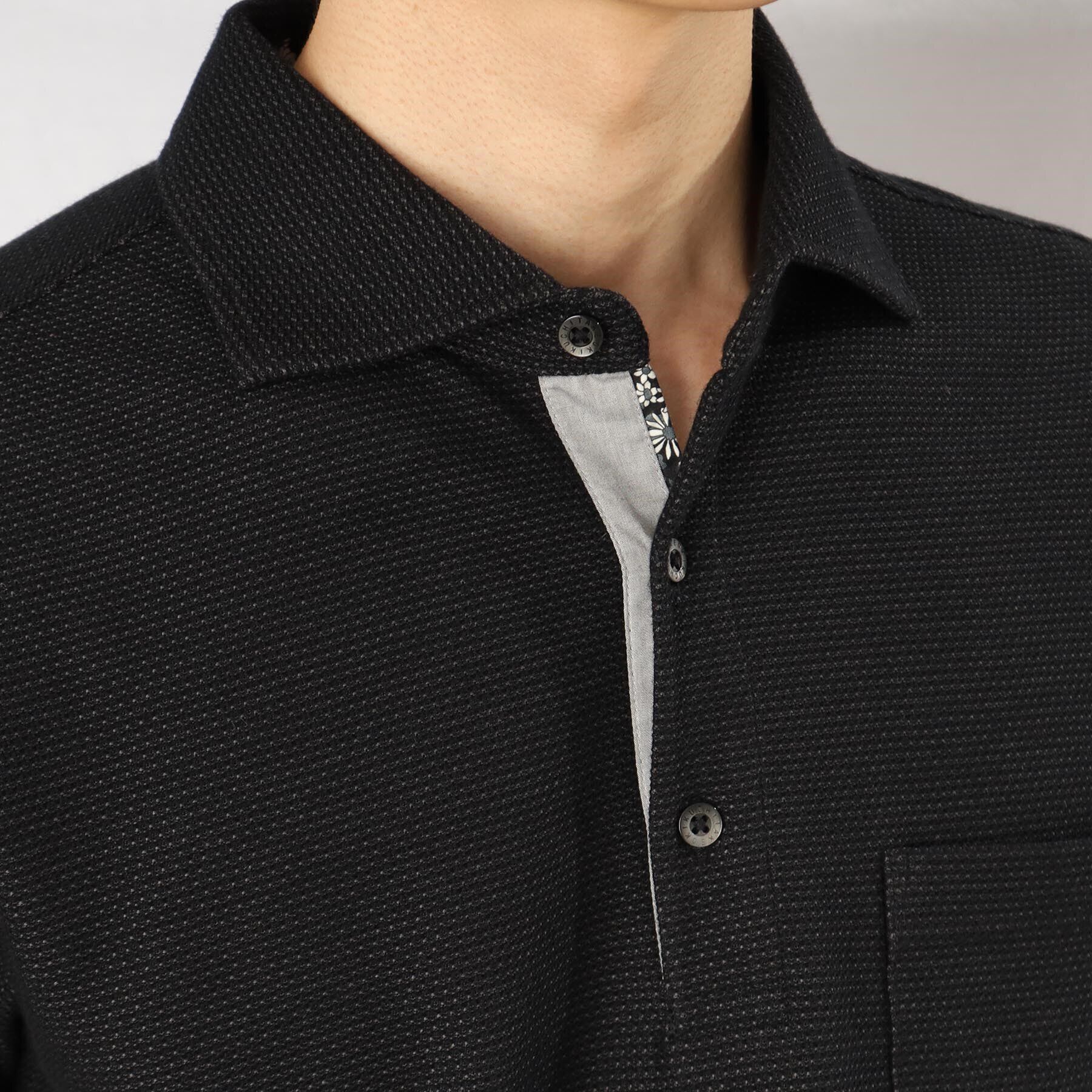 TAKEO KIKUCHI「【抗菌防臭】ハニカムメランジ ポロシャツ ベーシックカラー」|ポロシャツ|