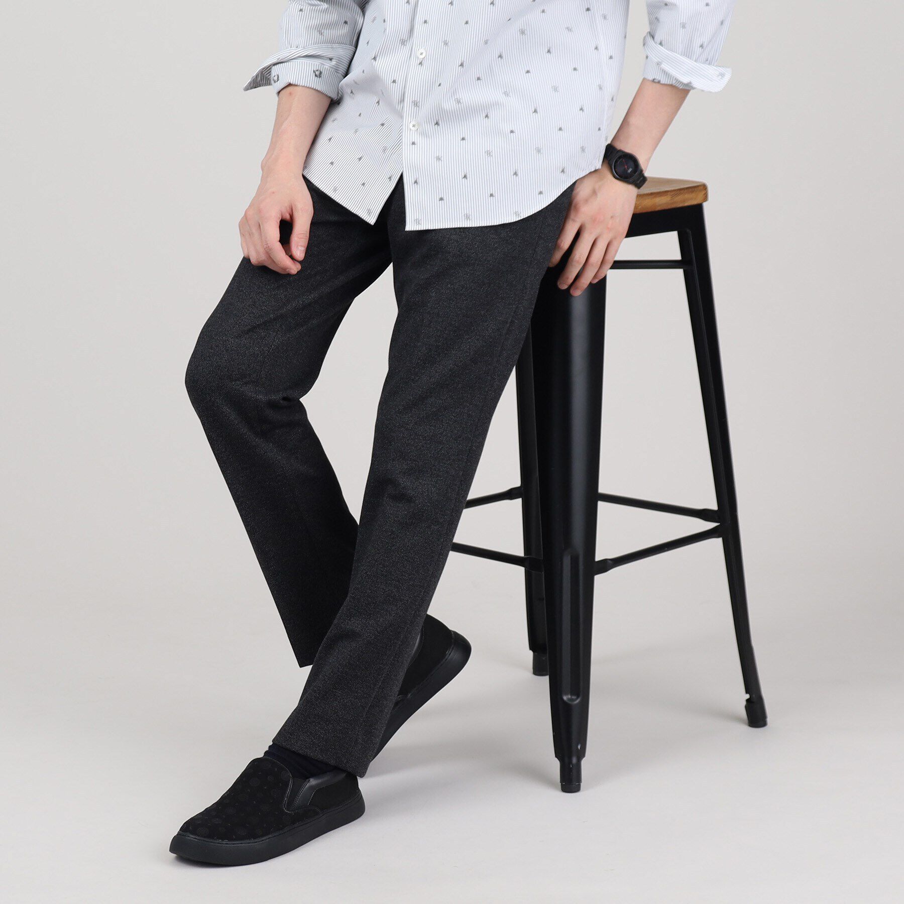 TAKEO KIKUCHI「【Sサイズ～】メランジ ストレッチ ジャージー スラックス」|その他|