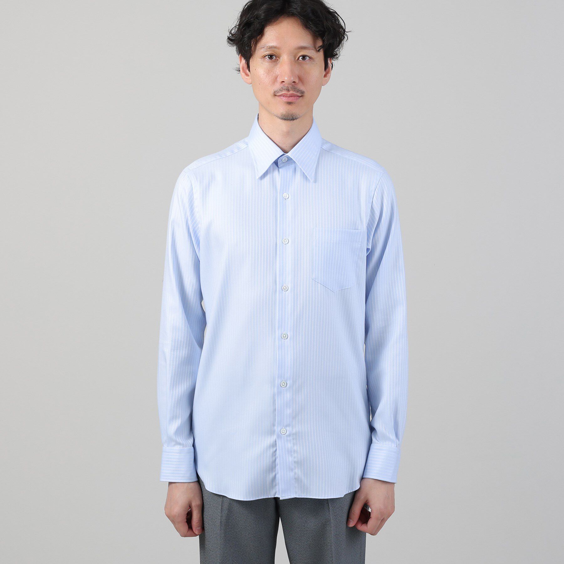 TAKEO KIKUCHI「ドビーストライプ ビジネス シャツ」|シャツ・ブラウス|