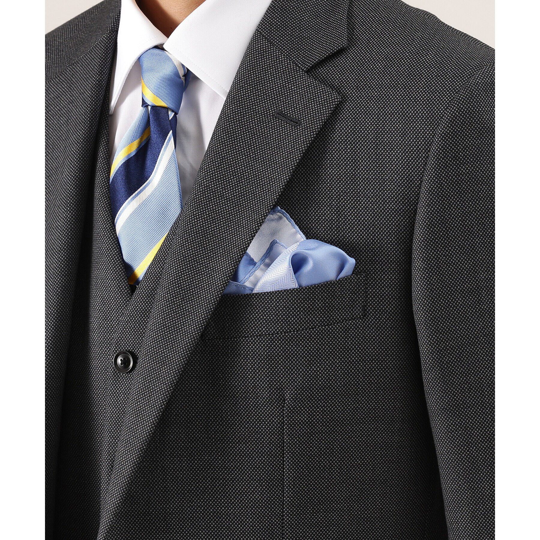 TAKEO KIKUCHI「【セレモニー対応】サテン4面パネル ポケットチーフ」|バンダナ・スカーフ|