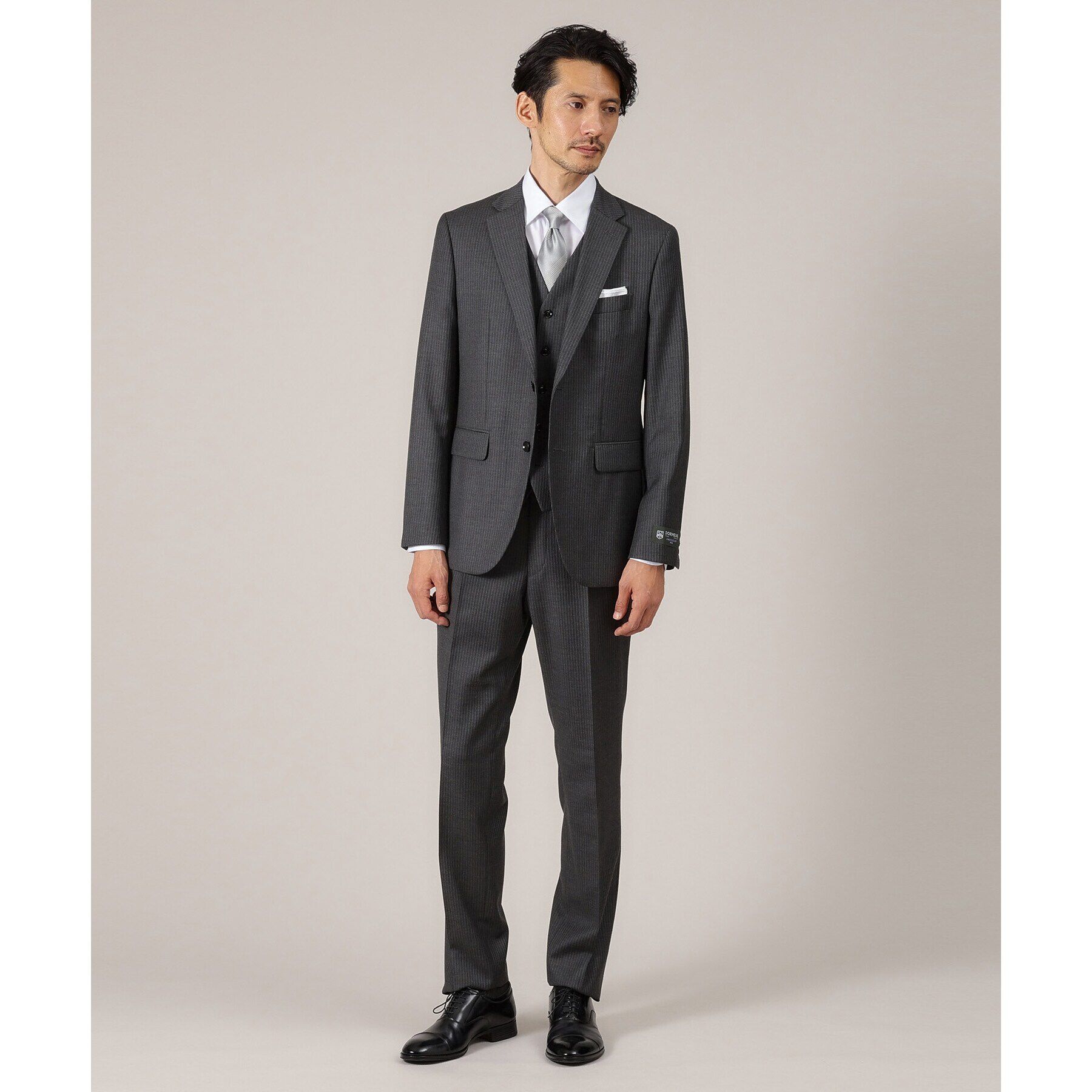 TAKEO KIKUCHI「【DORMEUIL AMADEUS365】ピンストライプ ベスト/3ピース対応」|スーツ|