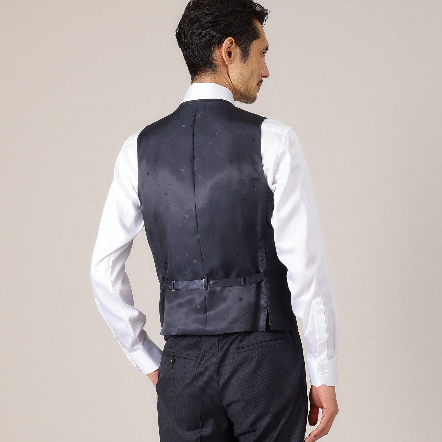 TAKEO KIKUCHI「【DORMEUIL AMADEUS365】ピンストライプ ベスト/3ピース対応」|スーツ|