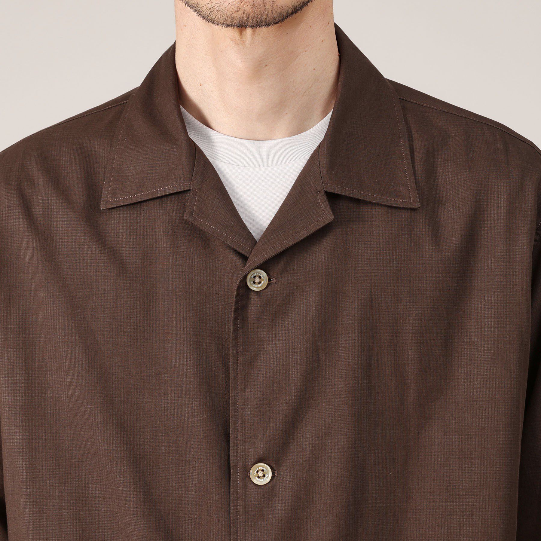 TAKEO KIKUCHI「【羽織】ダブルフェイス シャツ 羽織り」|シャツ・ブラウス|