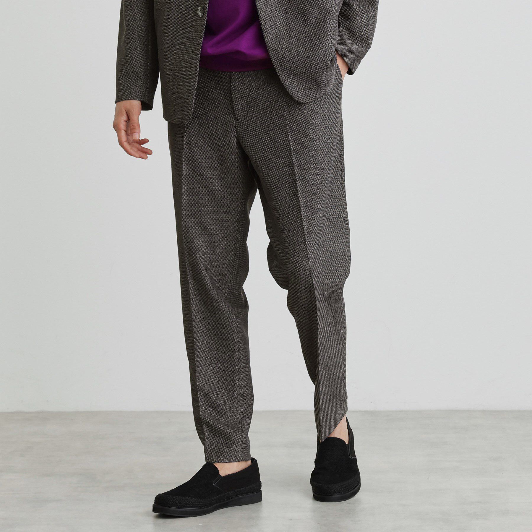 TAKEO KIKUCHI「【尾州織】後染め ドビーメッシュ イージーパンツ」|その他|