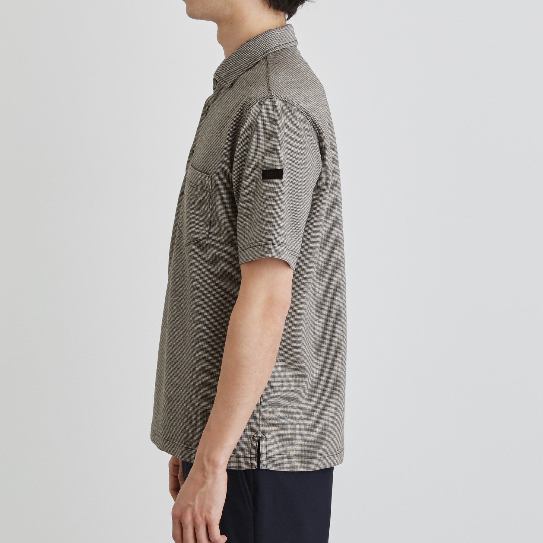 TAKEO KIKUCHI「千鳥柄ポロシャツ」|ポロシャツ|