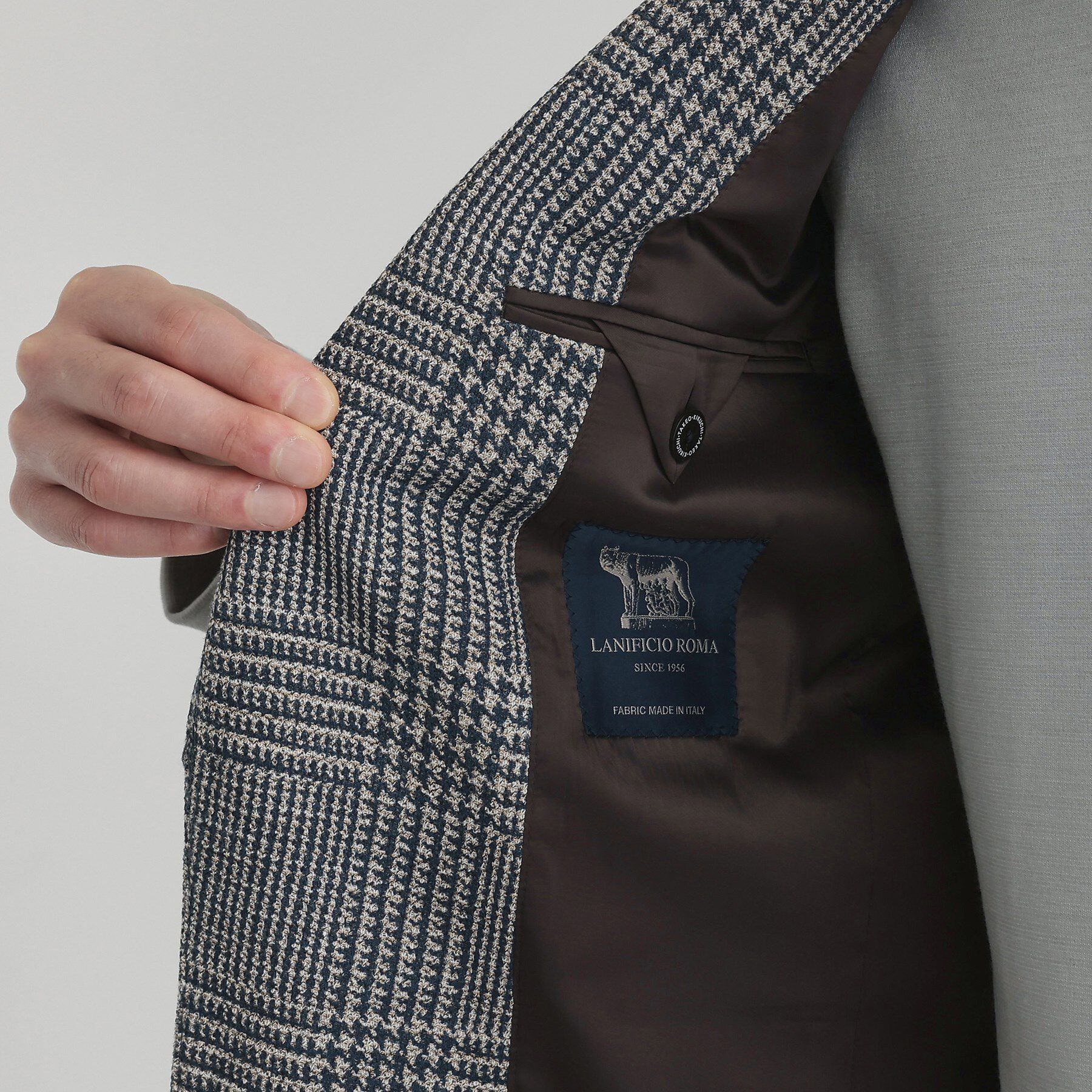 TAKEO KIKUCHI「グレンチェックプリント ジャージ ジャケット」|テーラードジャケット|