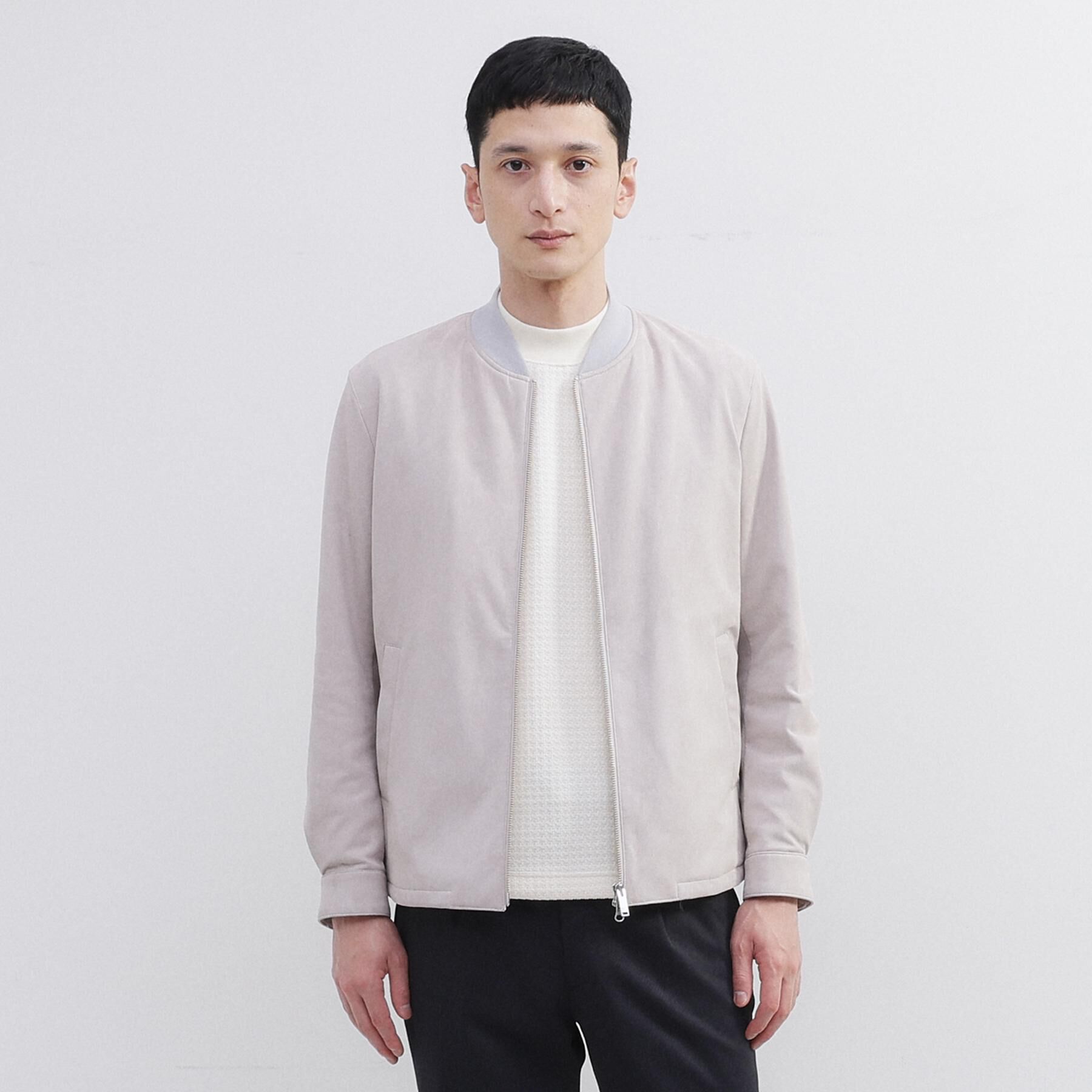 TAKEO KIKUCHI「アマレッタ（R）スウェード MA－1 ブルゾン」|ブルゾン・スタジャン|ライトベージュ(05