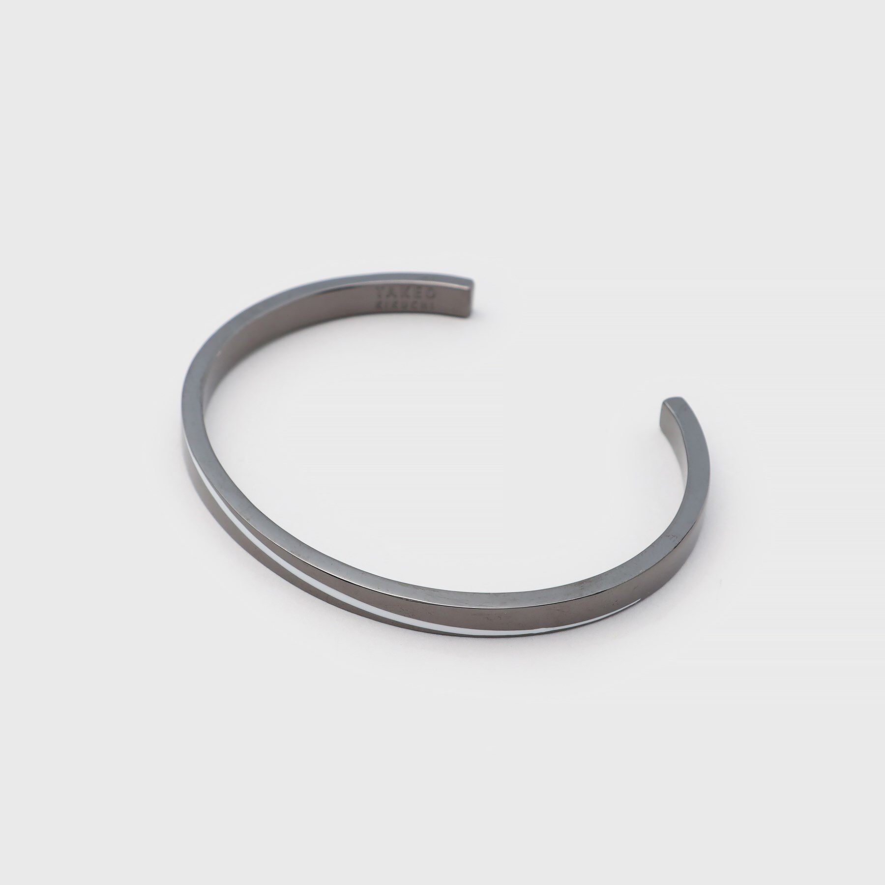 TAKEO KIKUCHI「モノトーンエポラインバングル」|ブレスレット・バングル|ブラックシルバー(0