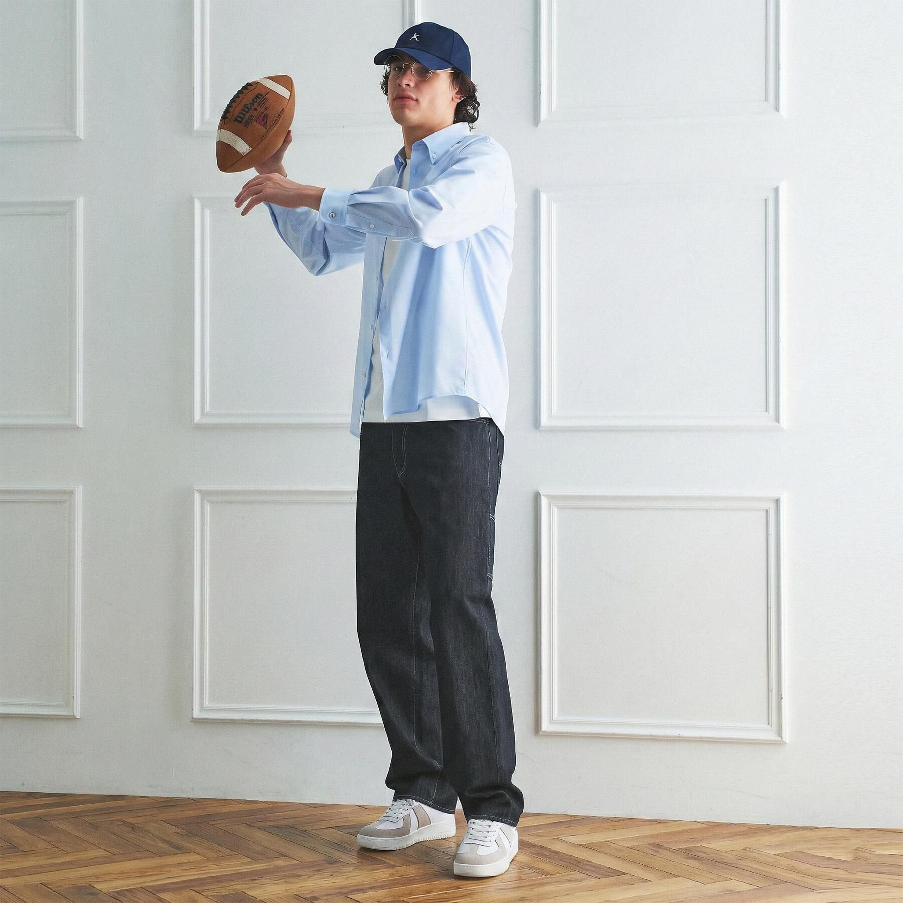 TAKEO KIKUCHI「【BOWLER HAT LABEL】ボーラーハットウォーカー刺繍 ボタンダウンシャツ」|シャツ・ブラウス|