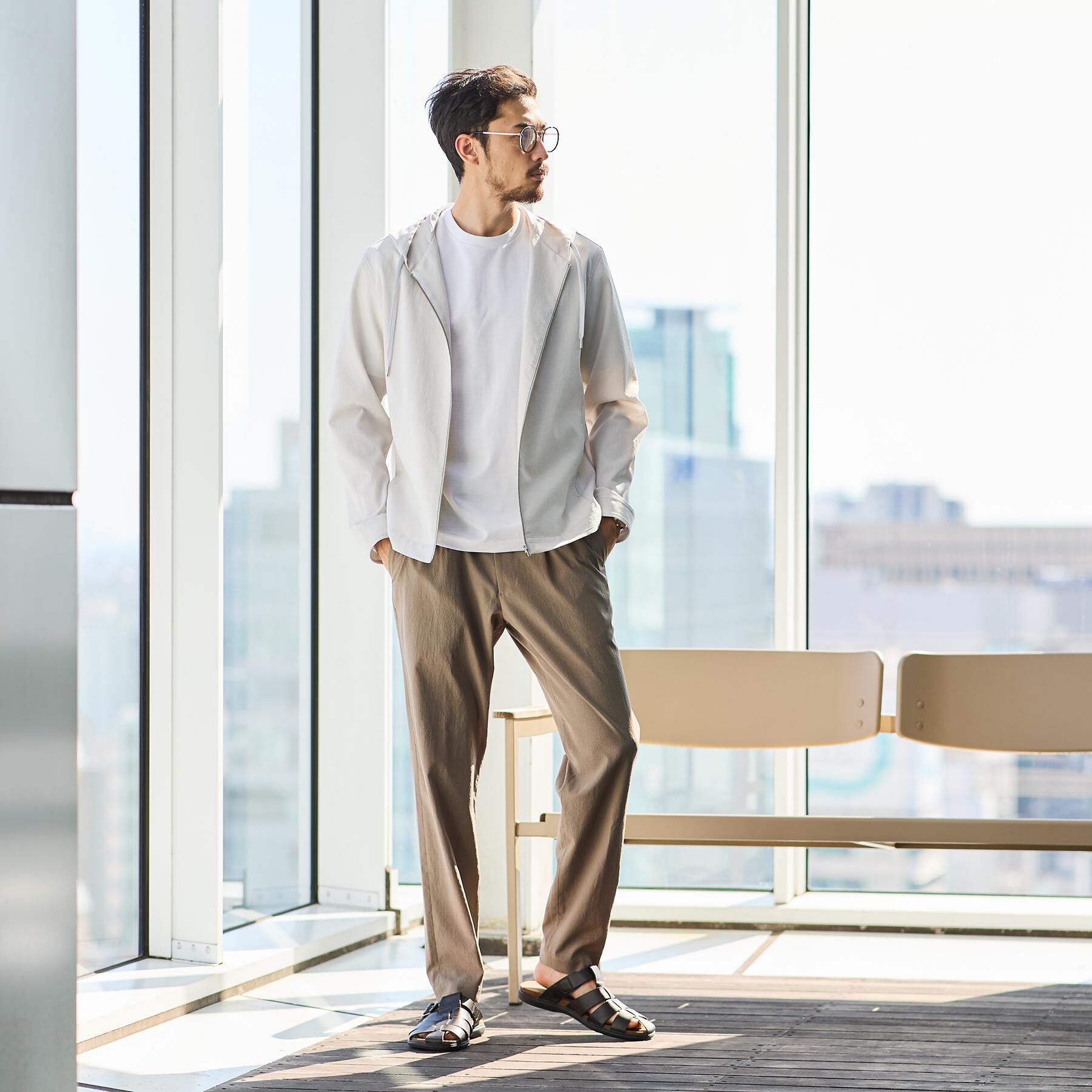 TAKEO KIKUCHI「【撥水・洗える・シワになりにくい】 リランチェ（R） フードブルゾン」|ブルゾン・スタジャン|