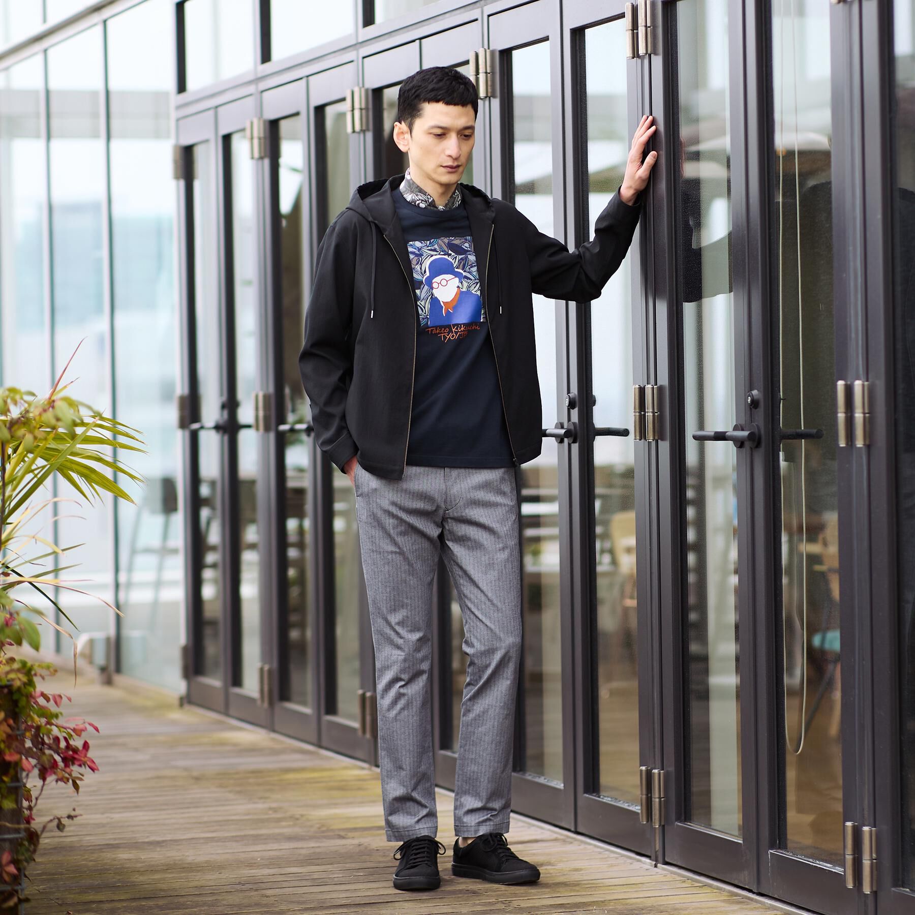 TAKEO KIKUCHI「【撥水・洗える・シワになりにくい】 リランチェ（R） フードブルゾン」|ブルゾン・スタジャン|