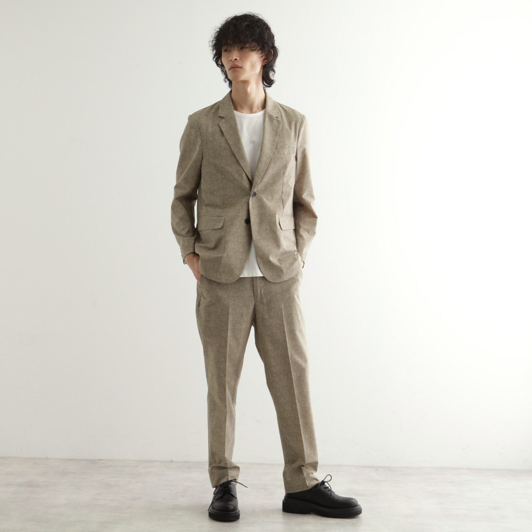 tk.TAKEO KIKUCHI「【洗える／通気性】COOL DOTS(R)テーラードジャケット（セットアップ対応）」|テーラードジャケット|