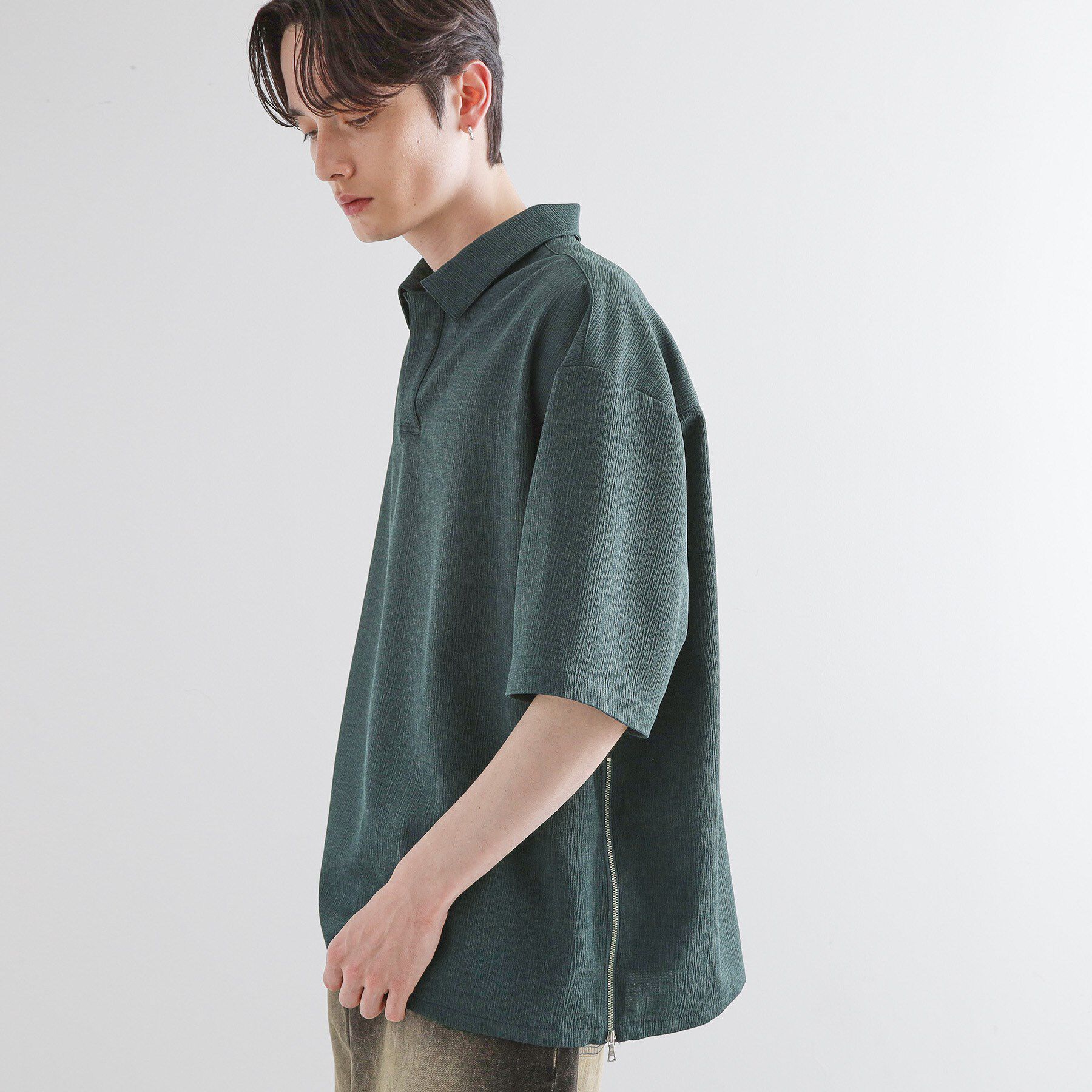 tk.TAKEO KIKUCHI「【セットアップ対応】テッククレープスキッパーシャツ」|シャツ・ブラウス|