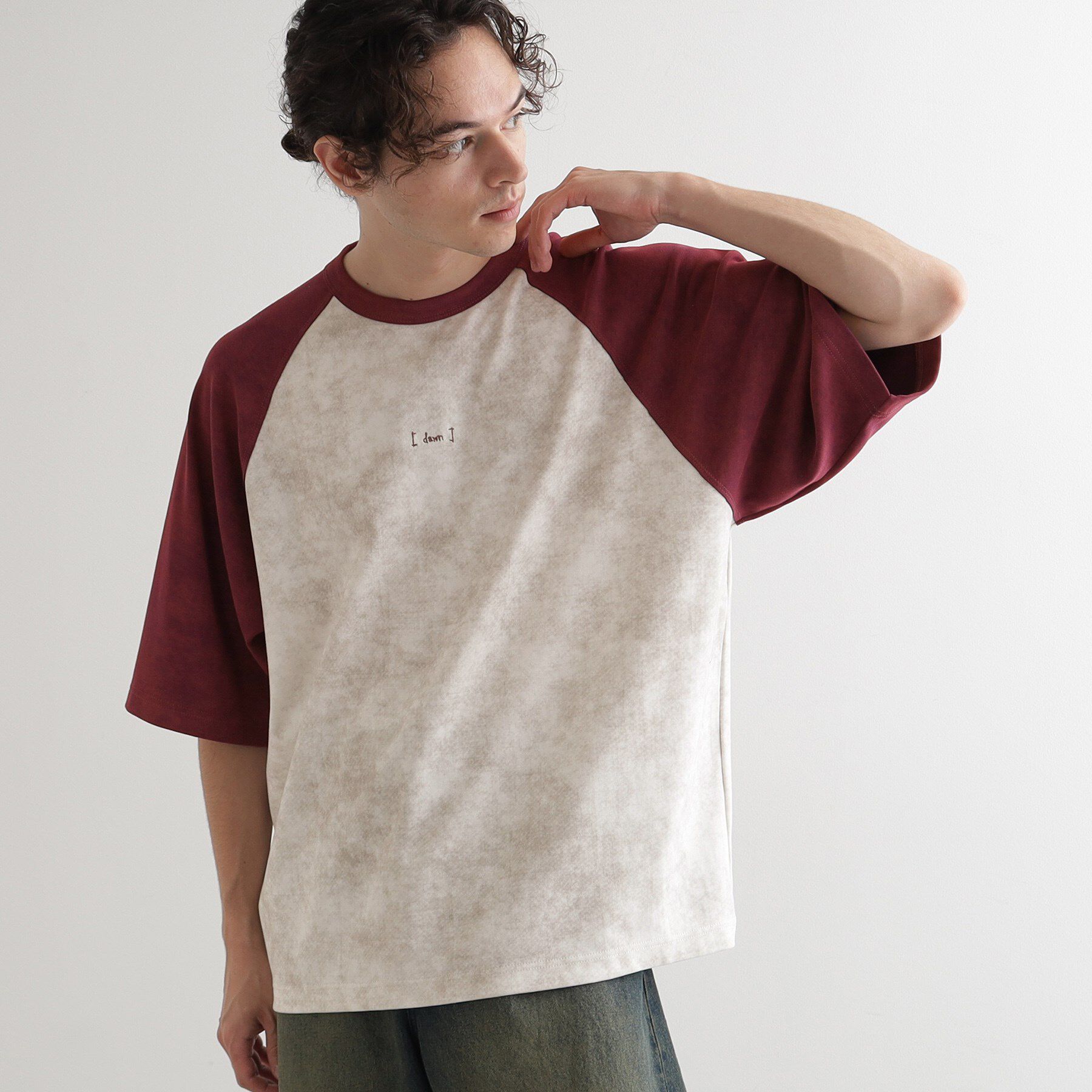 tk.TAKEO KIKUCHI「ヴィンテージライクラグランTシャツ」|Tシャツ・カットソー|