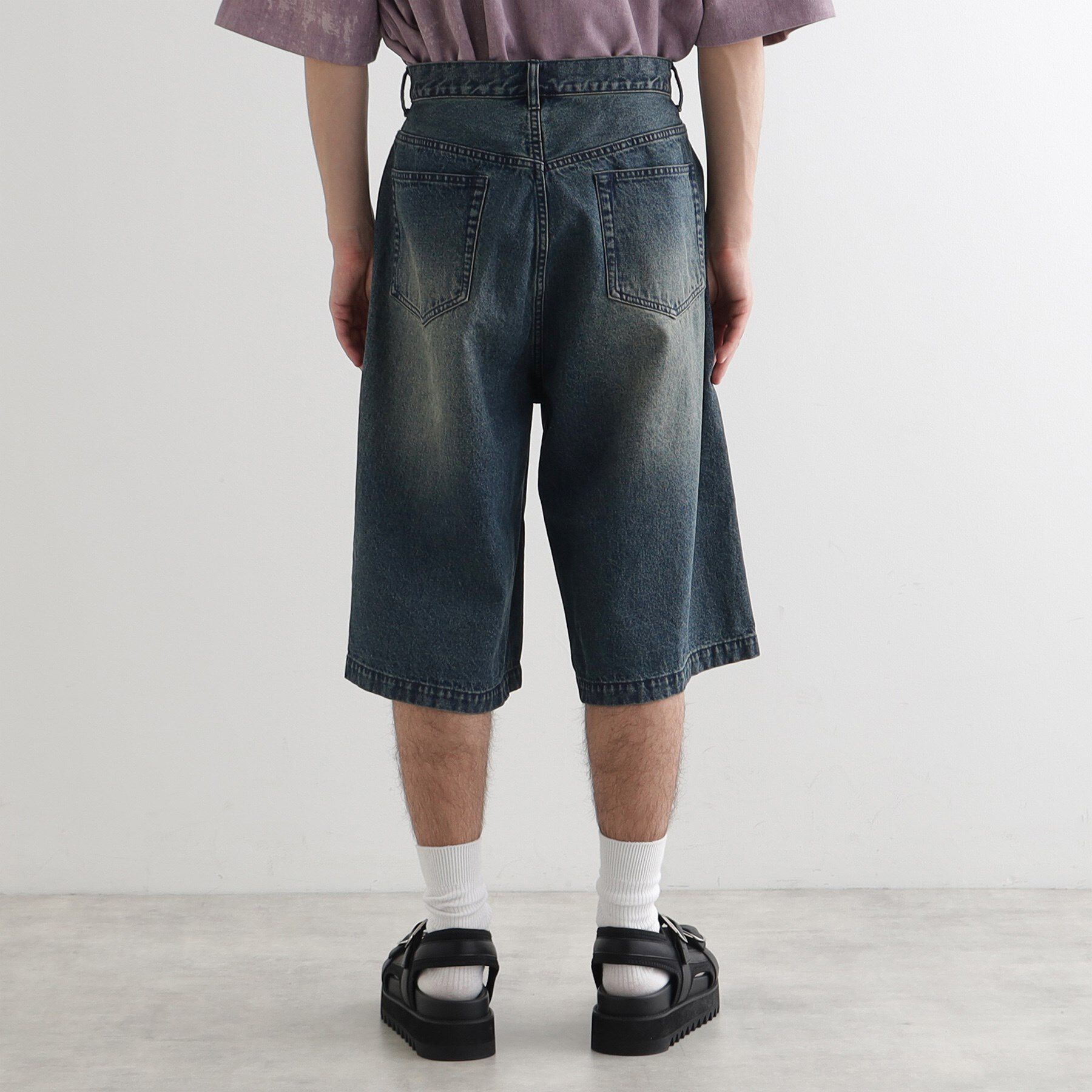 tk.TAKEO KIKUCHI「デニムバギーショーツ」|デニム|