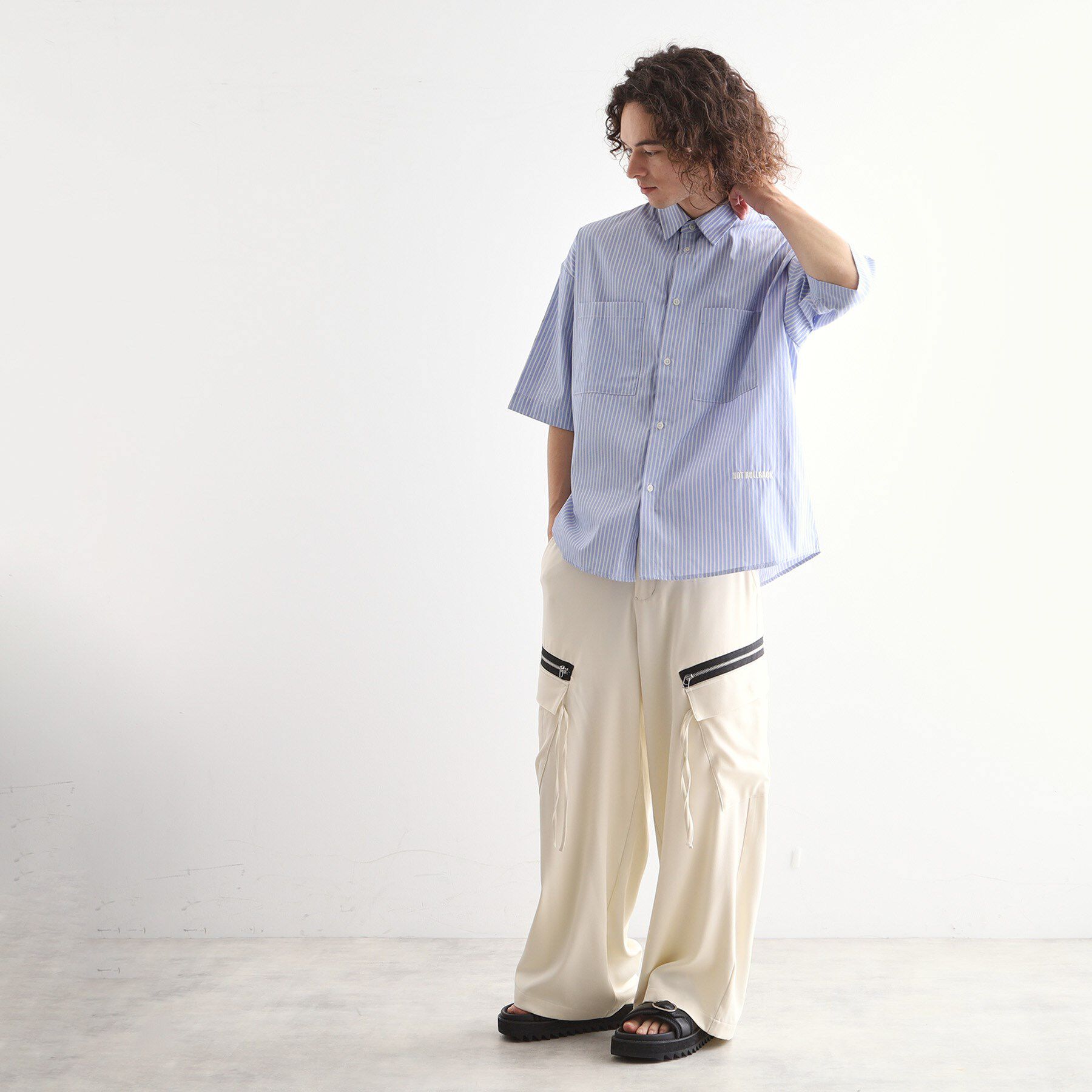 tk.TAKEO KIKUCHI「ストライプ刺繍シャツ」|シャツ・ブラウス|