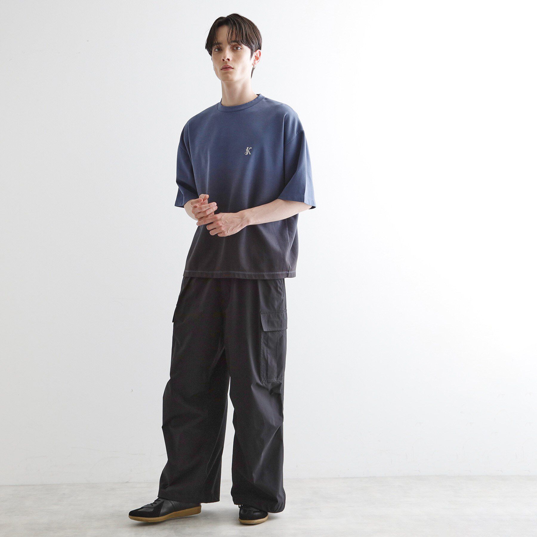 tk.TAKEO KIKUCHI「グラデーションダイ5分袖カットソー」|Tシャツ・カットソー|