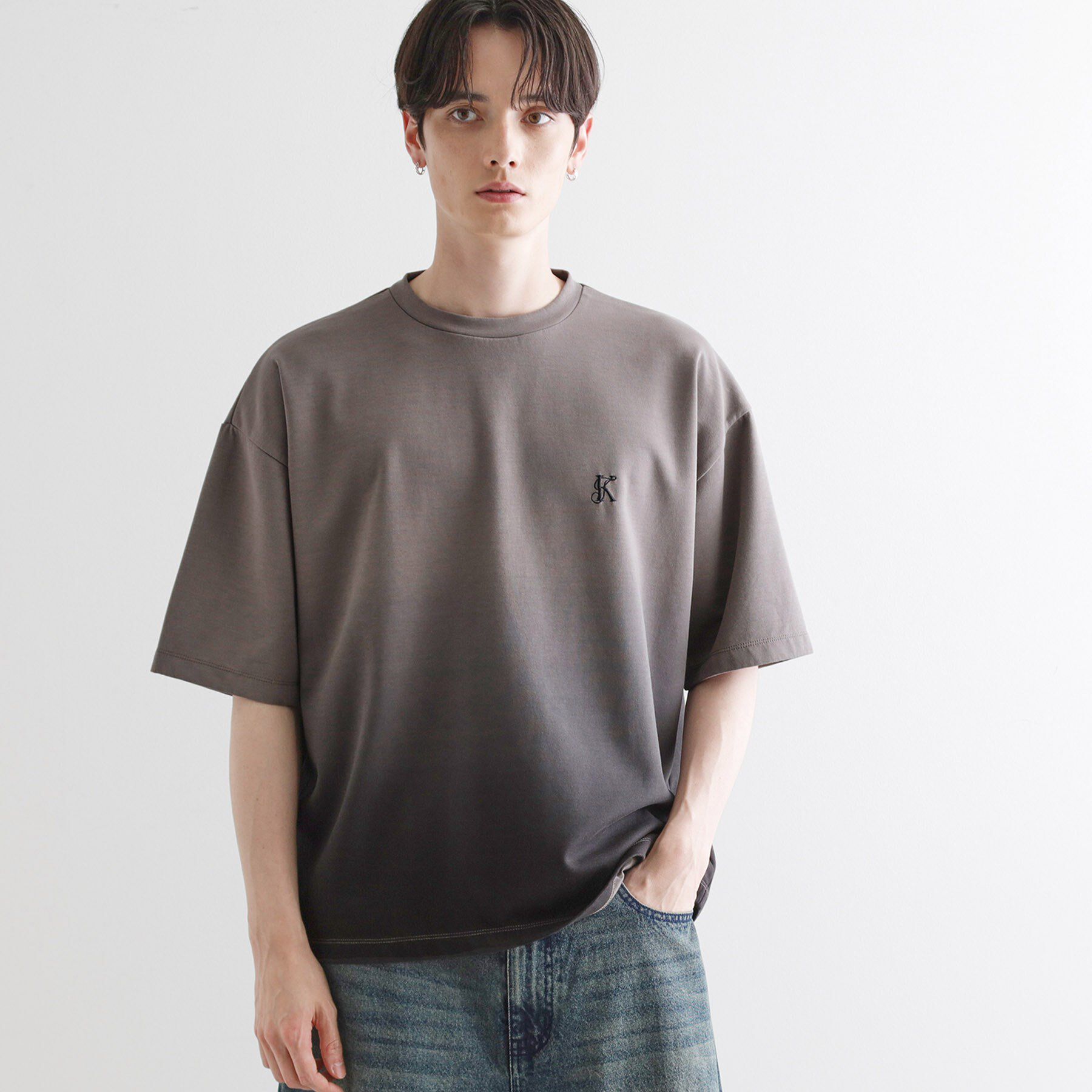 tk.TAKEO KIKUCHI「グラデーションダイ5分袖カットソー」|Tシャツ・カットソー|