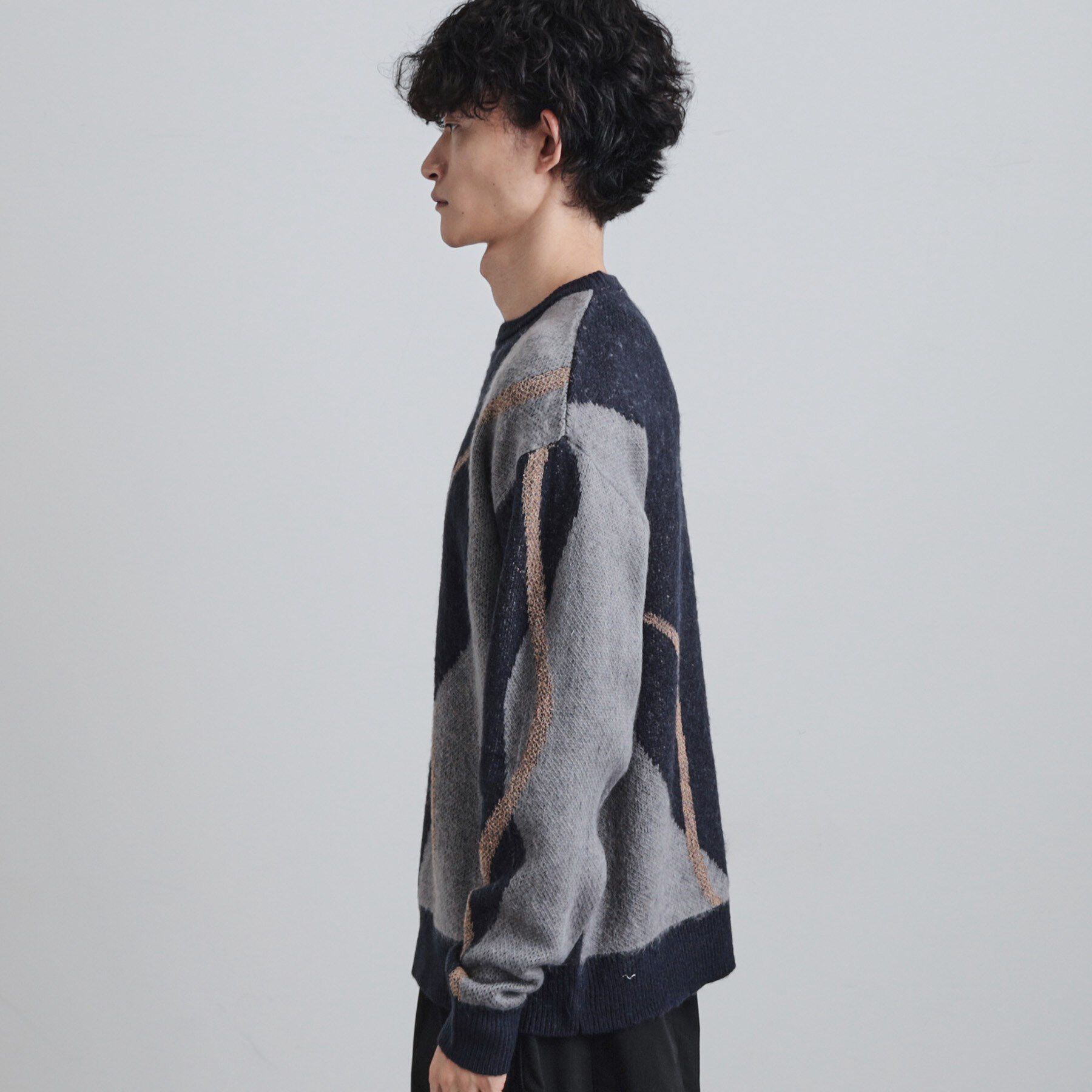 tk.TAKEO KIKUCHI「コンプリケートラインアートプルオーバー」|ニット・セーター|