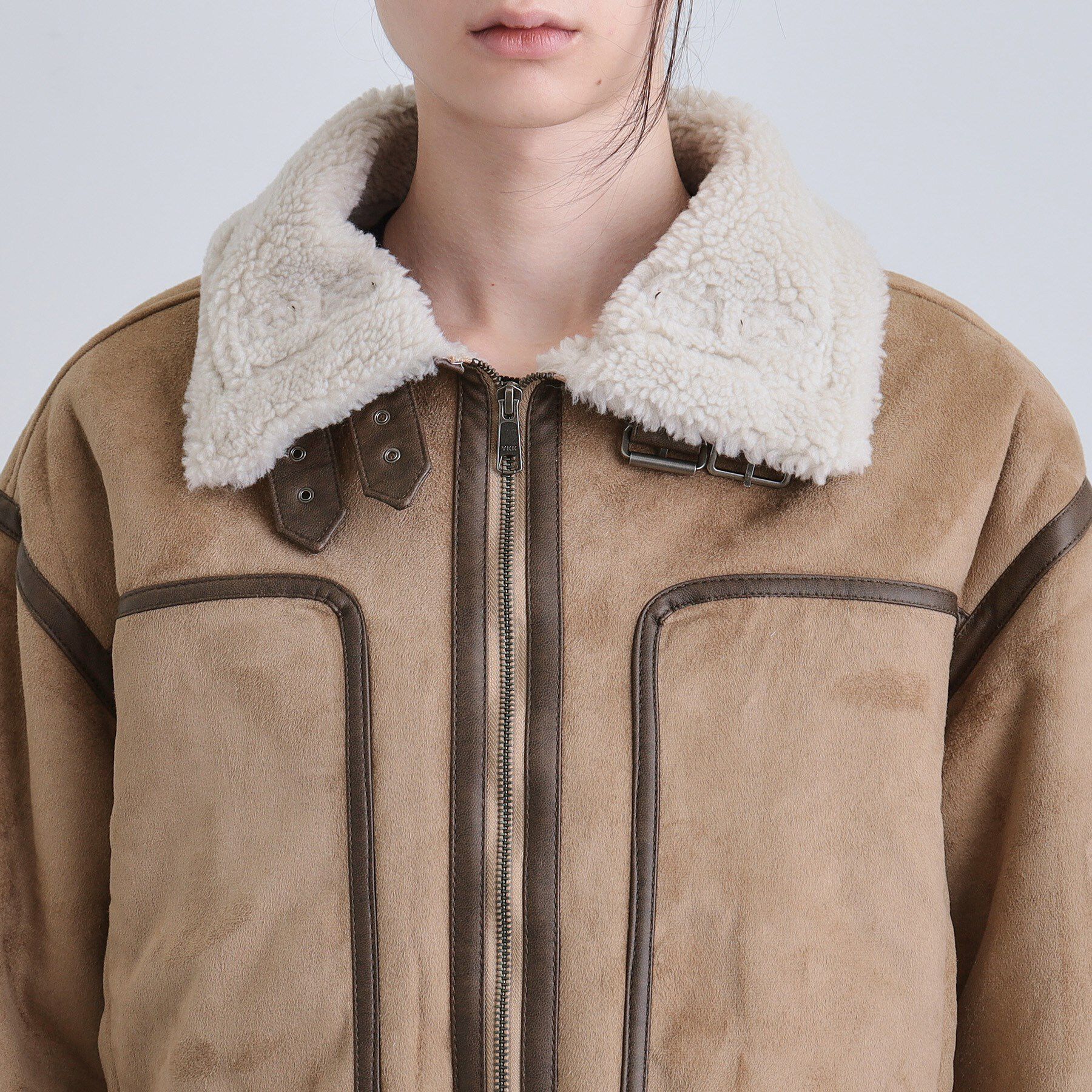 tk.TAKEO KIKUCHI「フェイクムートンブルゾン」|ブルゾン・スタジャン|