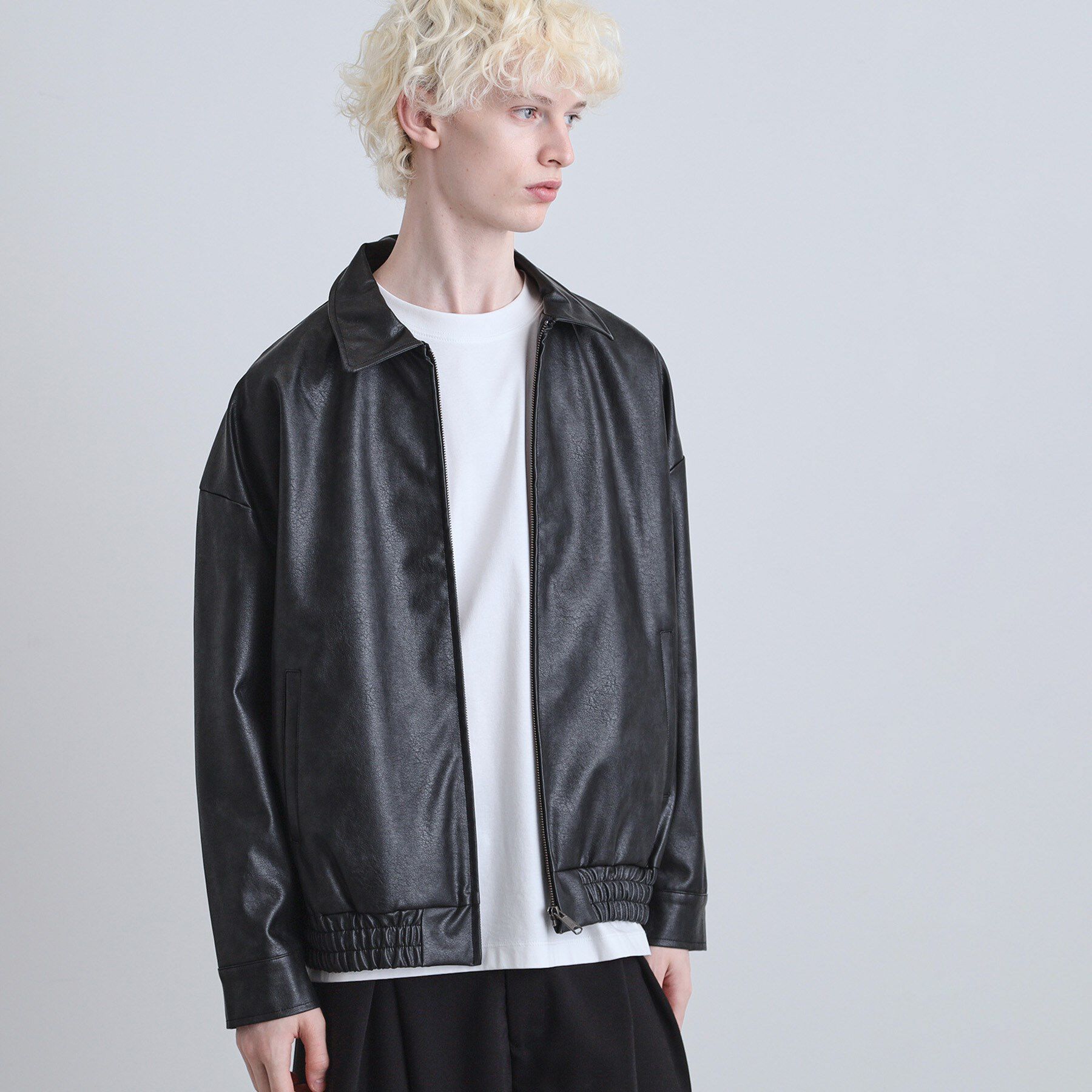 tk.TAKEO KIKUCHI「ヴィンテージライクドロップショルダージップブルゾン」|ブルゾン・スタジャン|