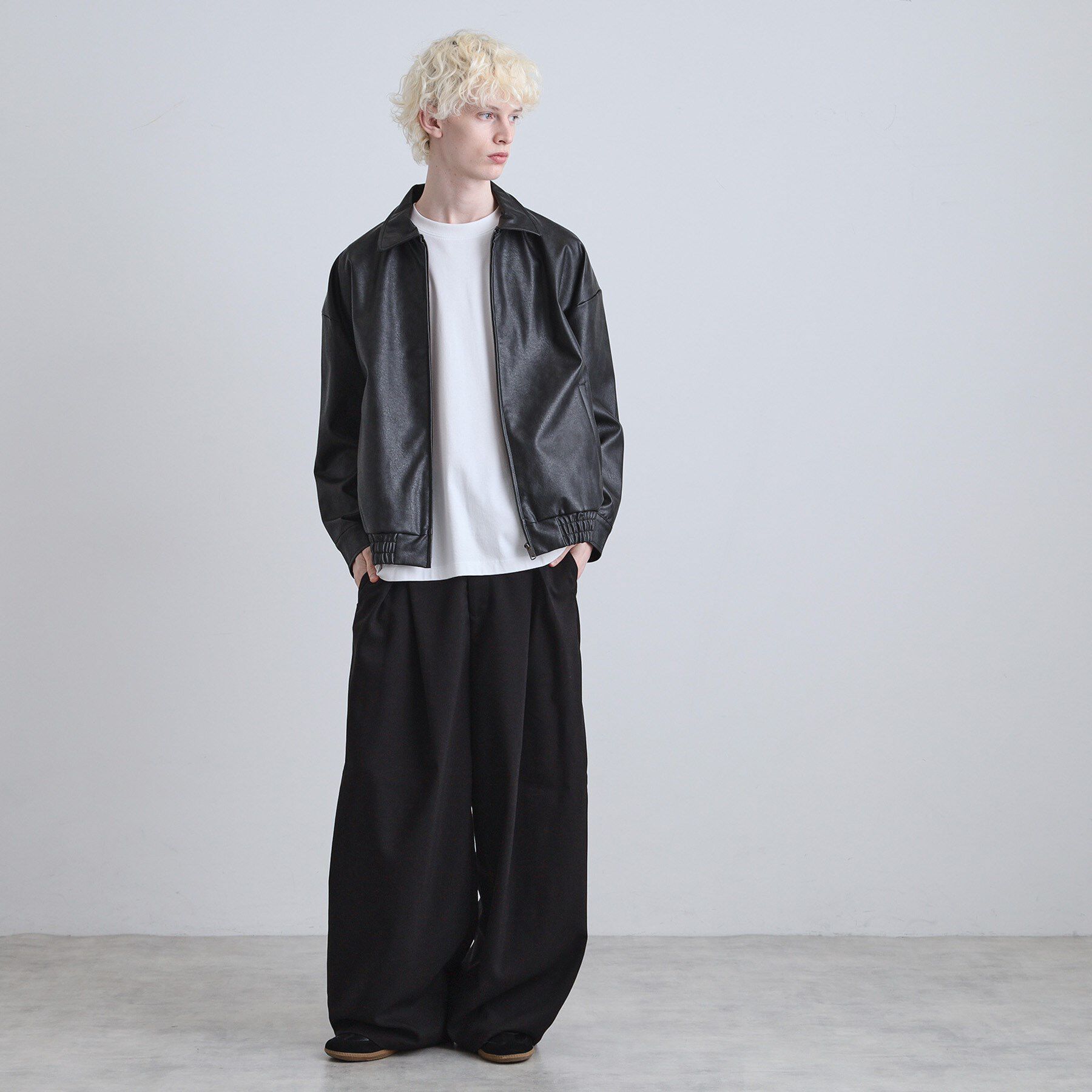 tk.TAKEO KIKUCHI「ヴィンテージライクドロップショルダージップブルゾン」|ブルゾン・スタジャン|