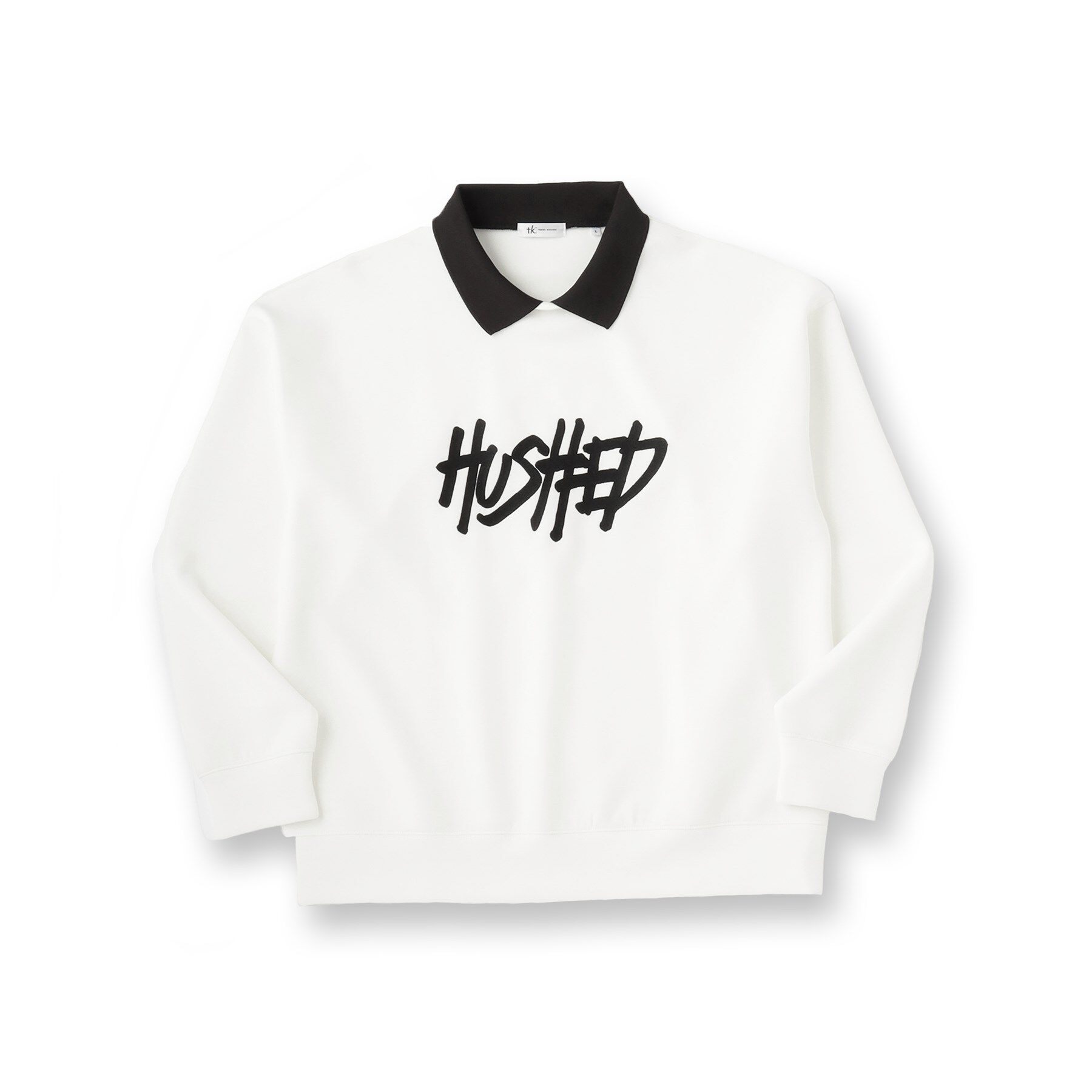 tk.TAKEO KIKUCHI「レタードエンブロレイヤーカラーカットソー」|パーカー|