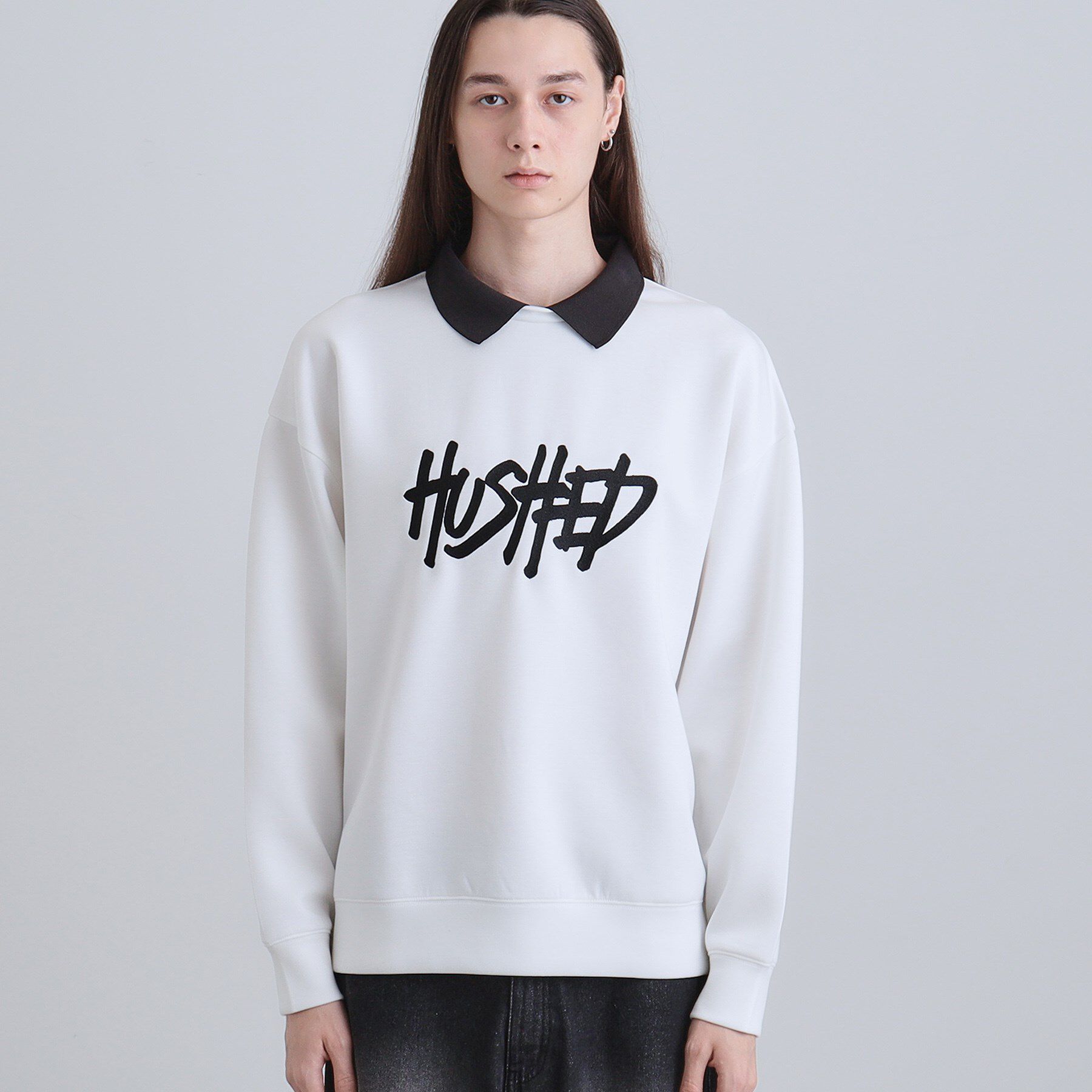 tk.TAKEO KIKUCHI「レタードエンブロレイヤーカラーカットソー」|パーカー|