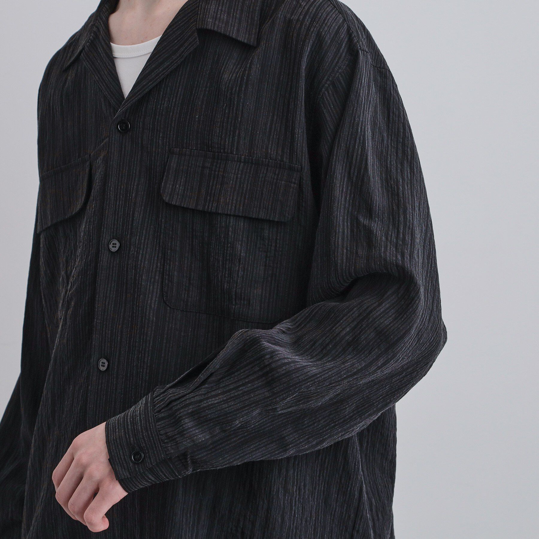 tk.TAKEO KIKUCHI「シアーストライプシャツ」|シャツ・ブラウス|