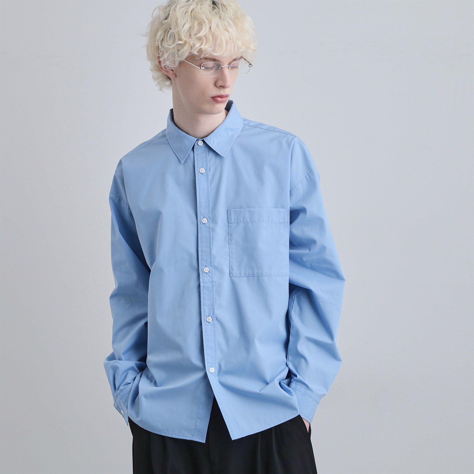 tk.TAKEO KIKUCHI「【選べる7色】アソートブロードシャツ」|シャツ・ブラウス|ブルー(091)