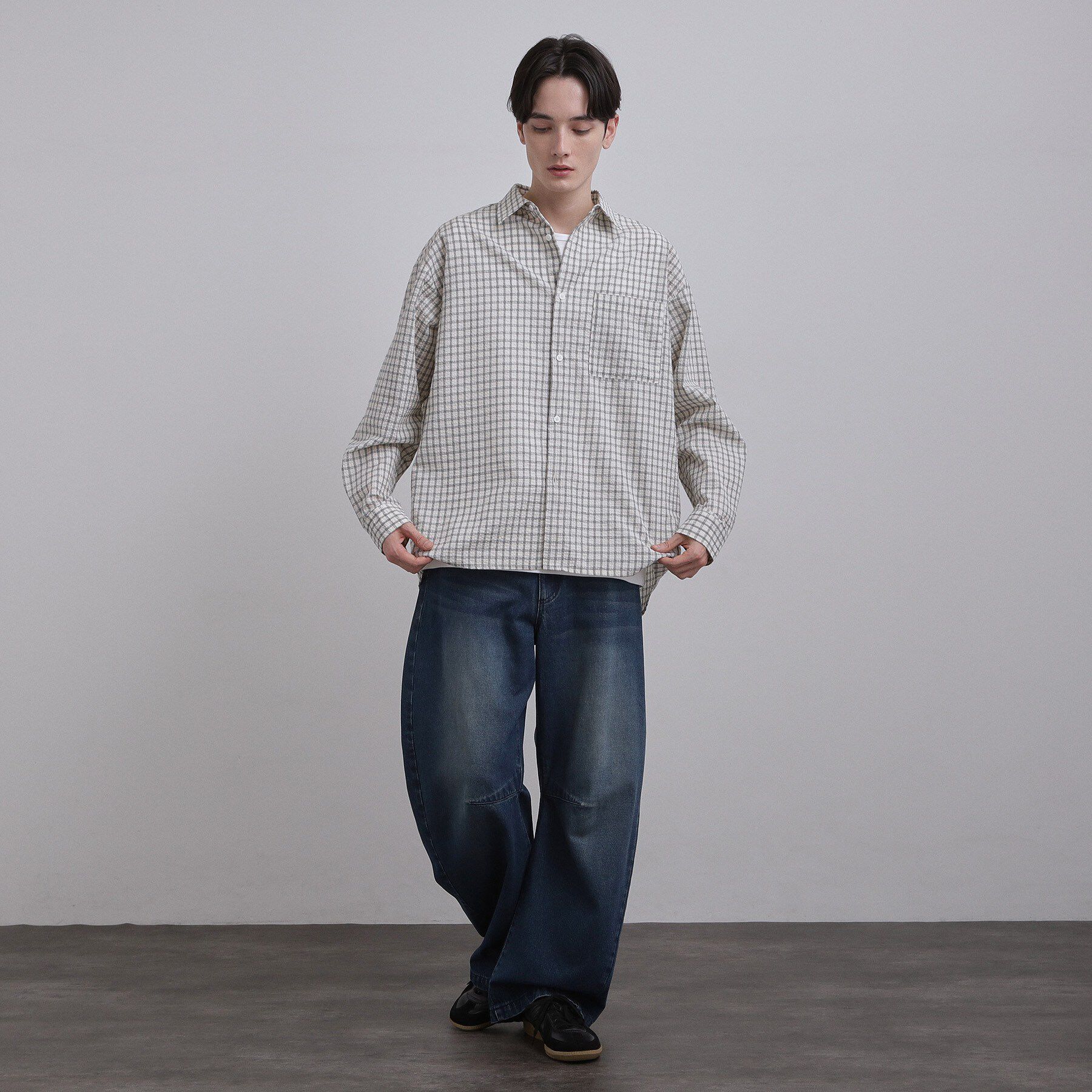 tk.TAKEO KIKUCHI「シアサッカーチェックシャツ」|シャツ・ブラウス|