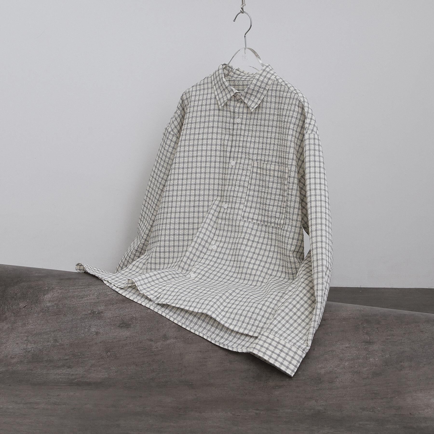 tk.TAKEO KIKUCHI「シアサッカーチェックシャツ」|シャツ・ブラウス|