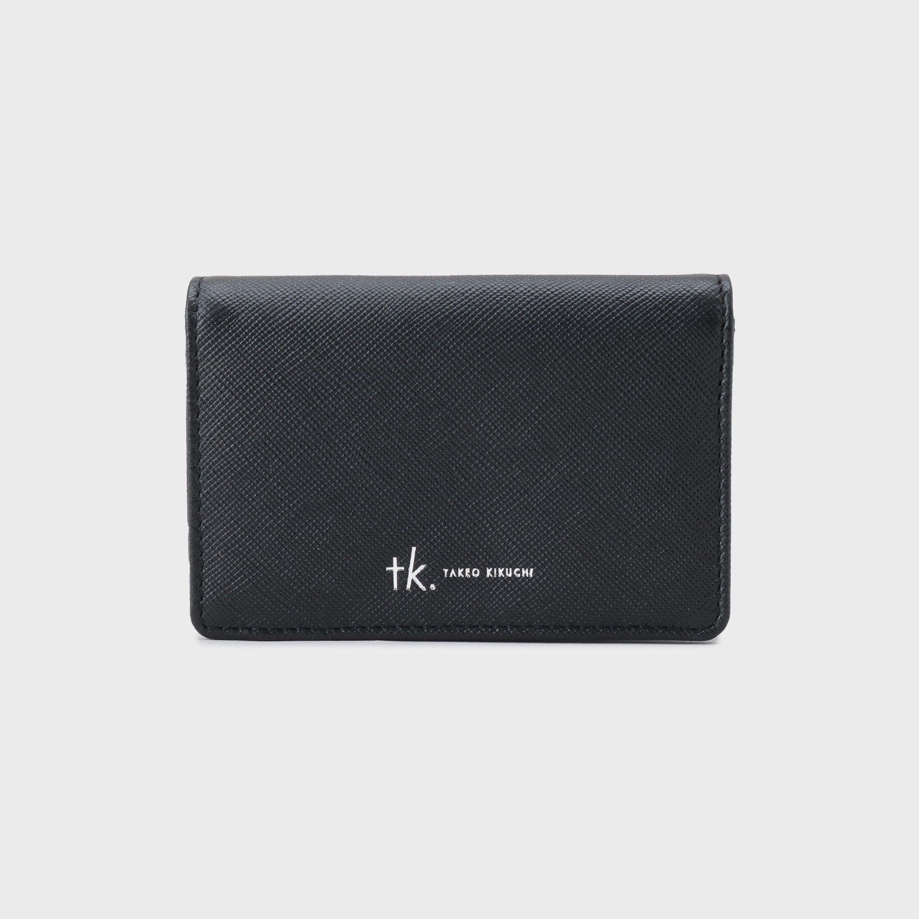 tk.TAKEO KIKUCHI「【牛革】サフィアーノカードケース」|名刺入れ・カードケース|ブラック(019)