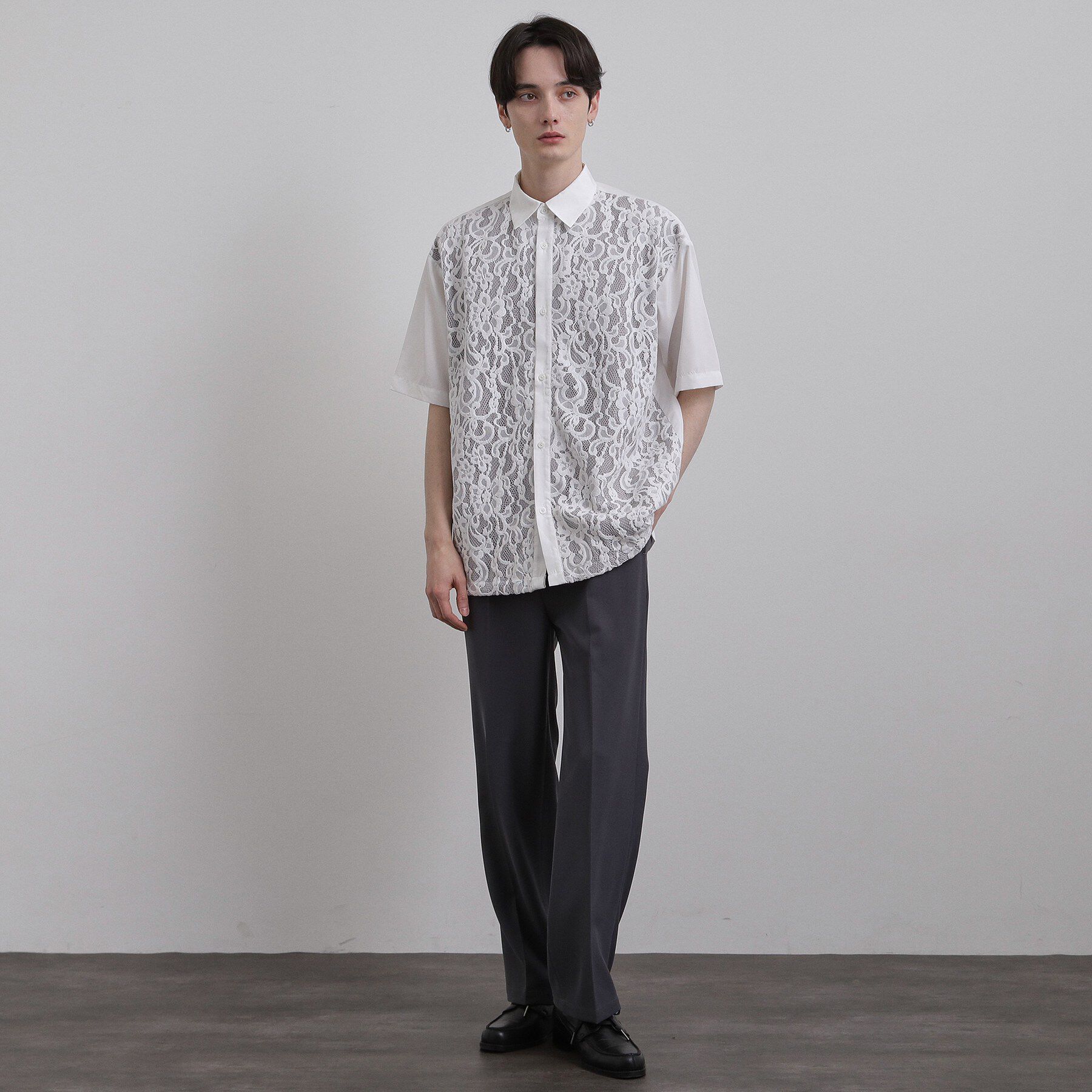 tk.TAKEO KIKUCHI「半袖レースシャツ」|シャツ・ブラウス|